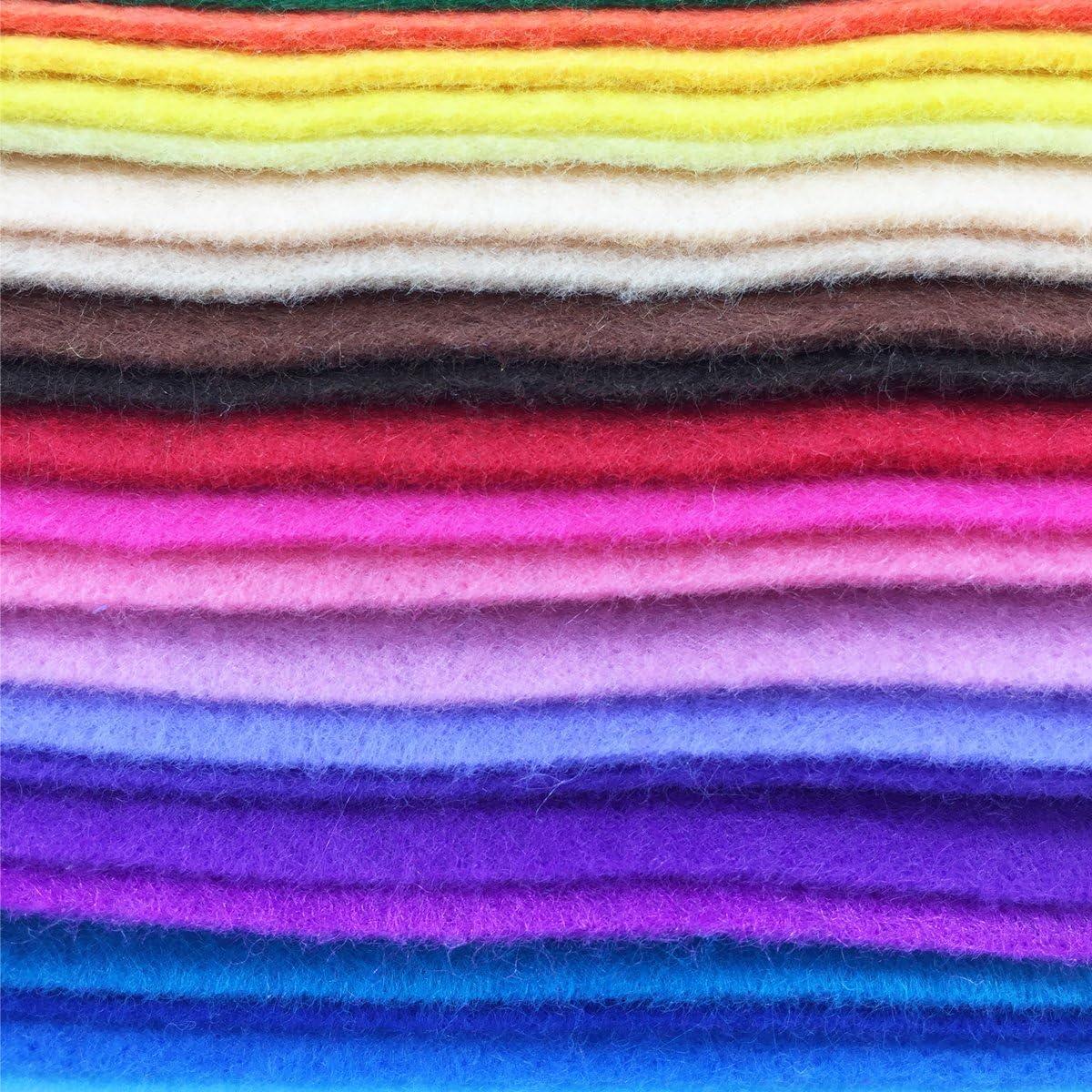 28 Piezas de Fieltro Acrílico 15x15cm Colores Asortidos DIY
