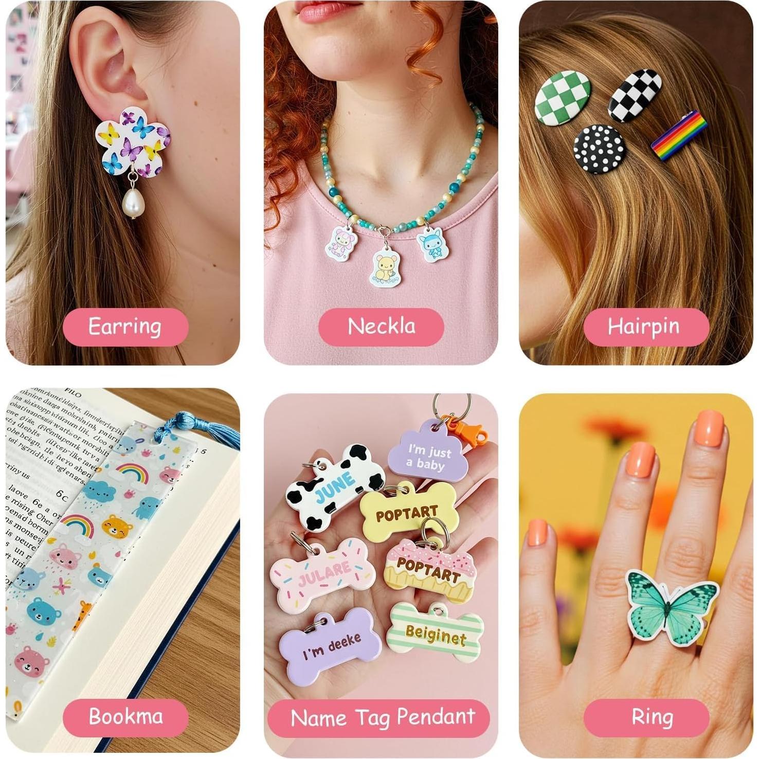 Hojas Retráctiles Imprimibles Auihiay 8PCS 23x30cm Blancas