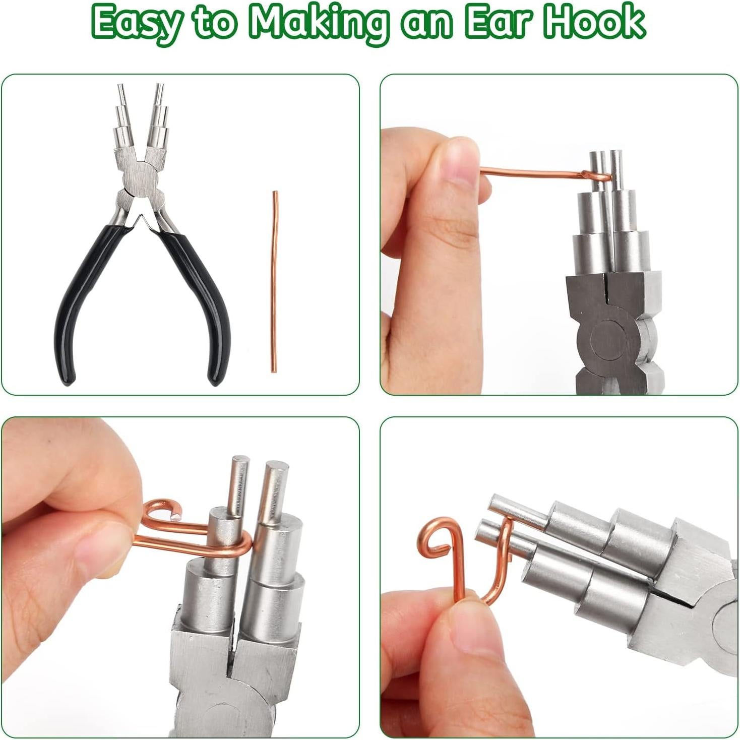 Alicates de Bucle de Alambre Coolrunner 6 en 1 para Joyas