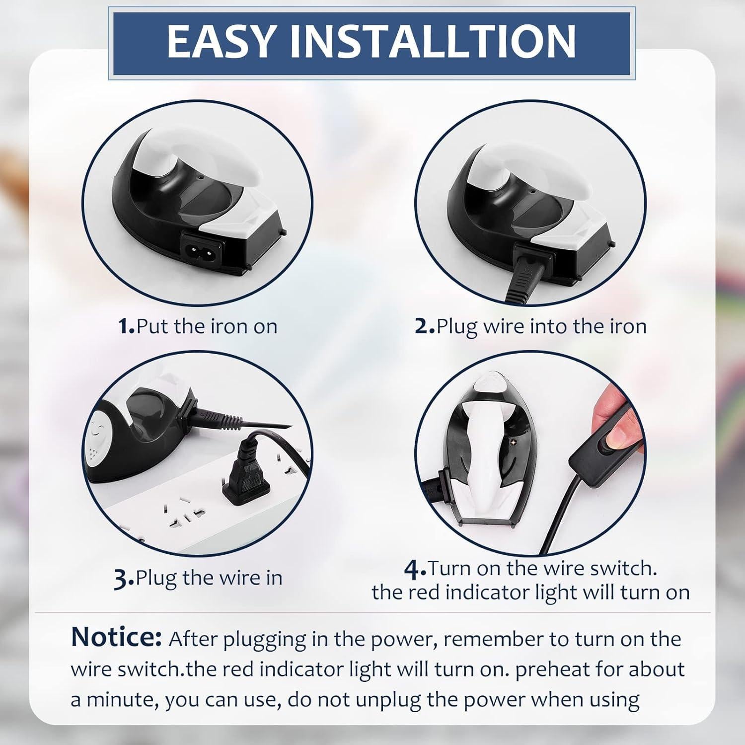 Mini Plancha de Manualidades Honoson 220V Portátil 150g