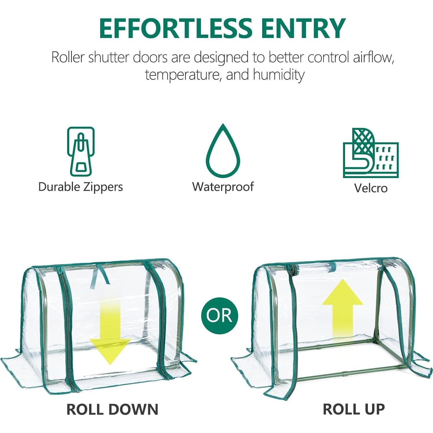 Mini Invernadero de Mesa SUMGROW 58.4x30.5x42 cm PVC Transparente
