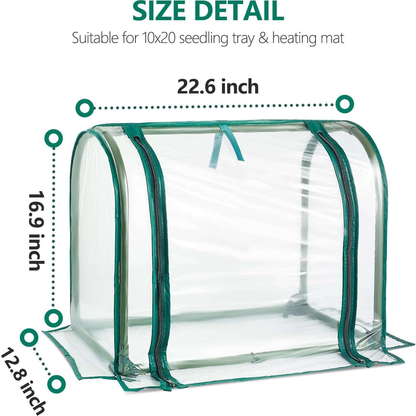 Mini Invernadero de Mesa SUMGROW 58.4x30.5x42 cm PVC Transparente