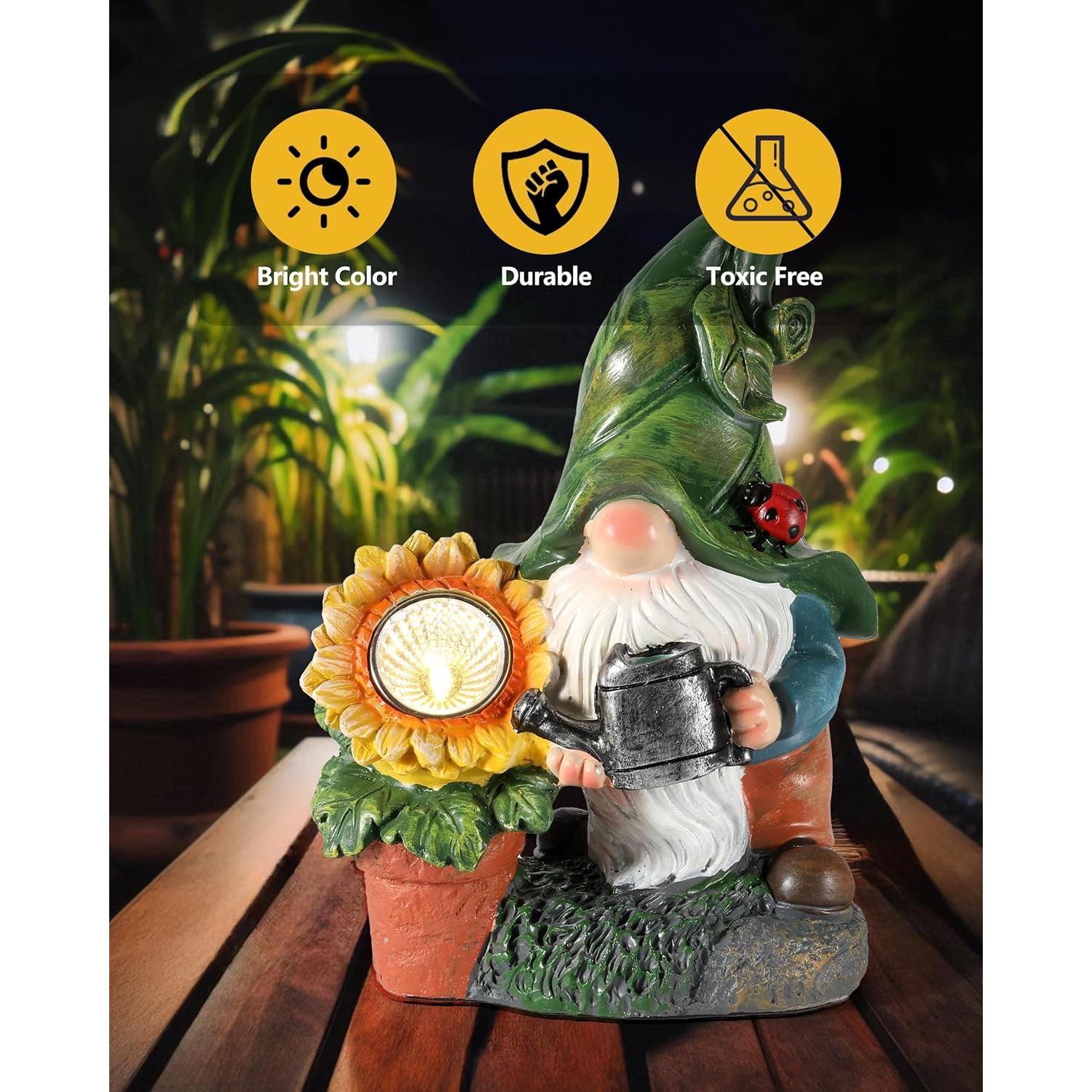 Regadera de Jardín Solar GoGnome 30 cm con Luces LED