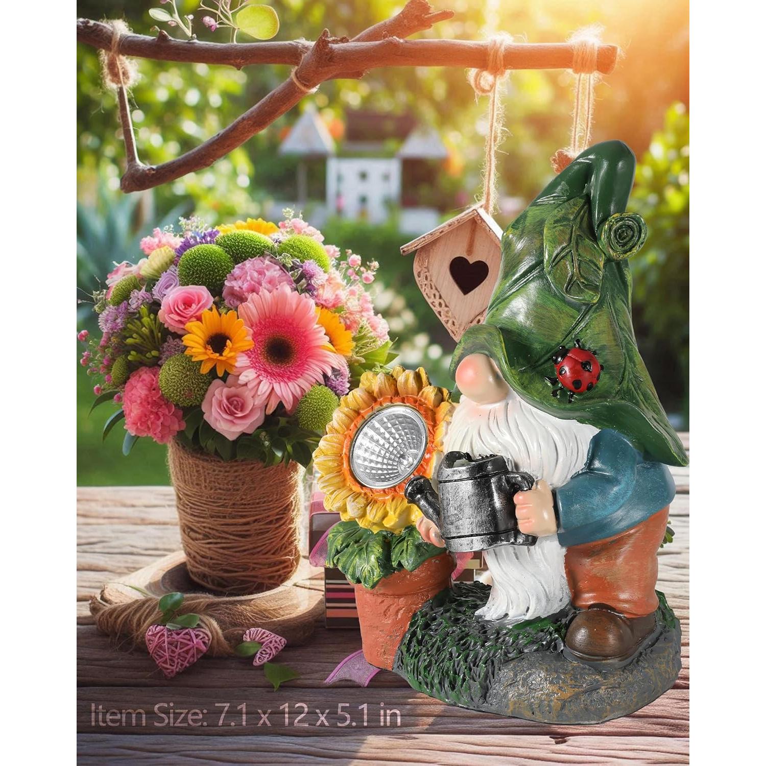 Regadera de Jardín Solar GoGnome 30 cm con Luces LED