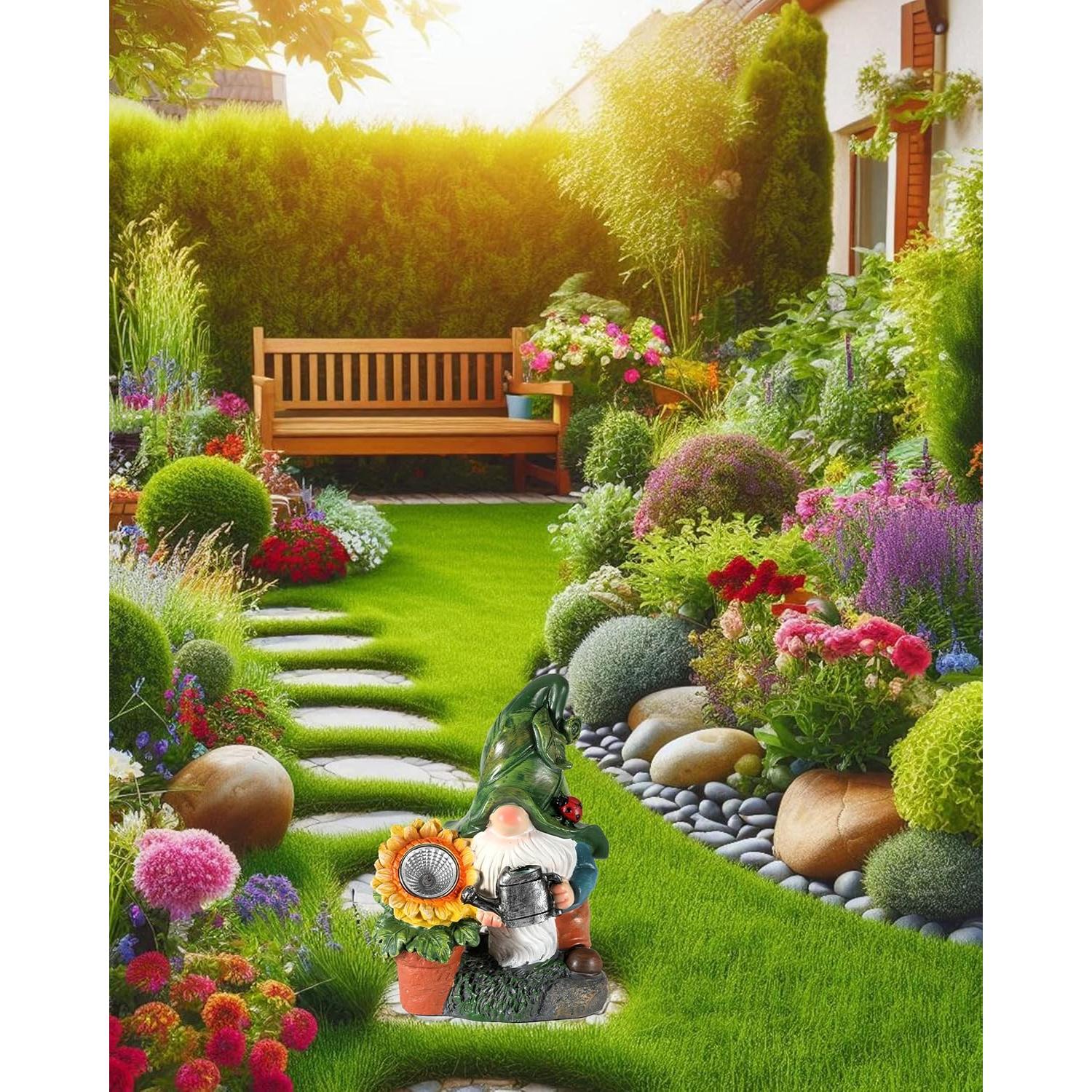 Regadera de Jardín Solar GoGnome 30 cm con Luces LED