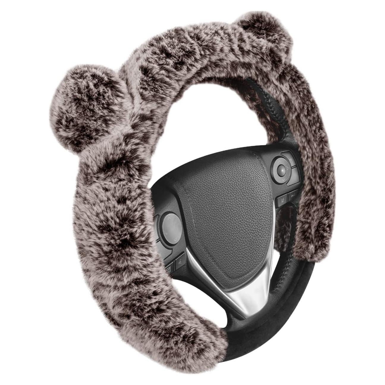 Cubierta de Volante BDK SW-2421-BW Piel Sintética 37-38 cm