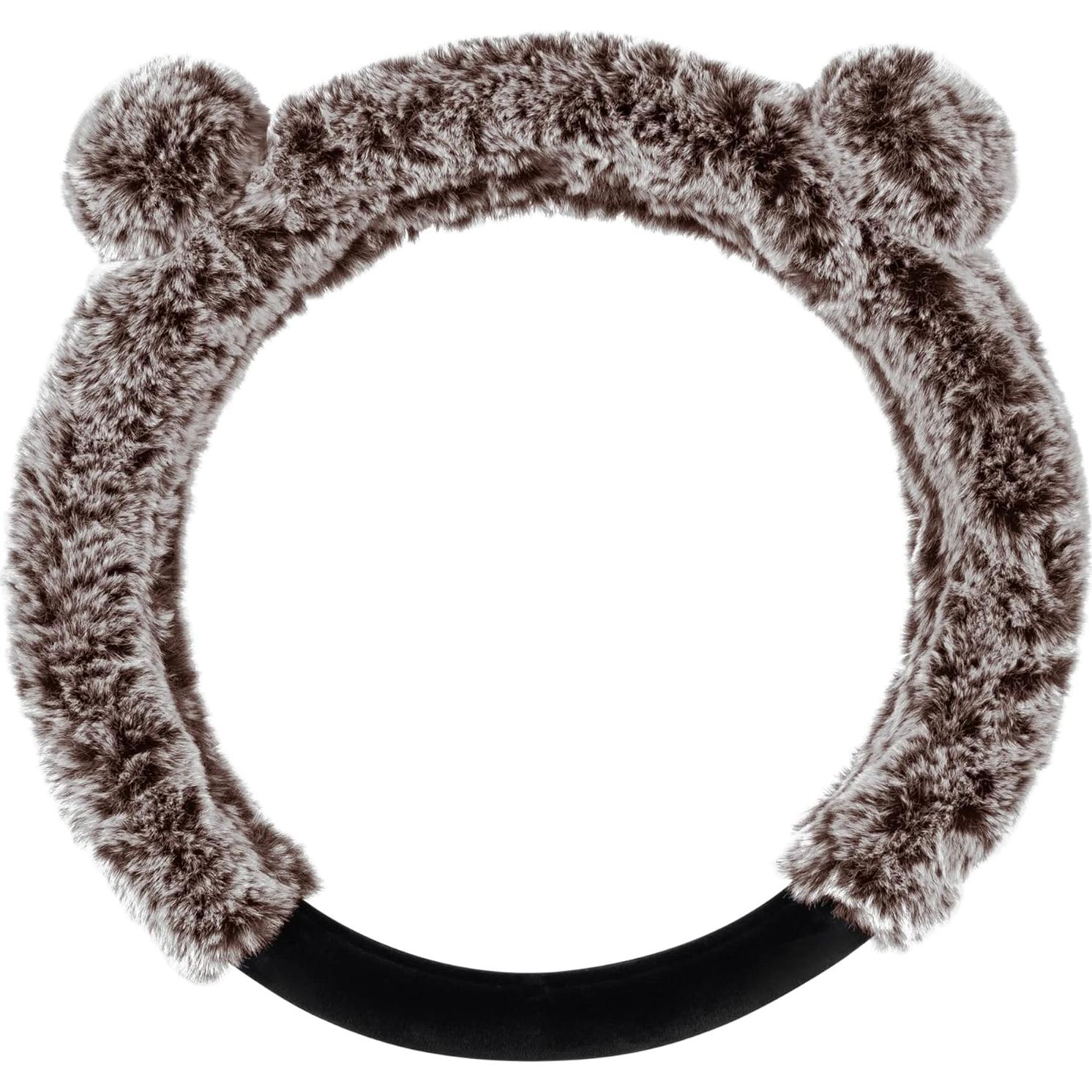 Cubierta de Volante BDK SW-2421-BW Piel Sintética 37-38 cm