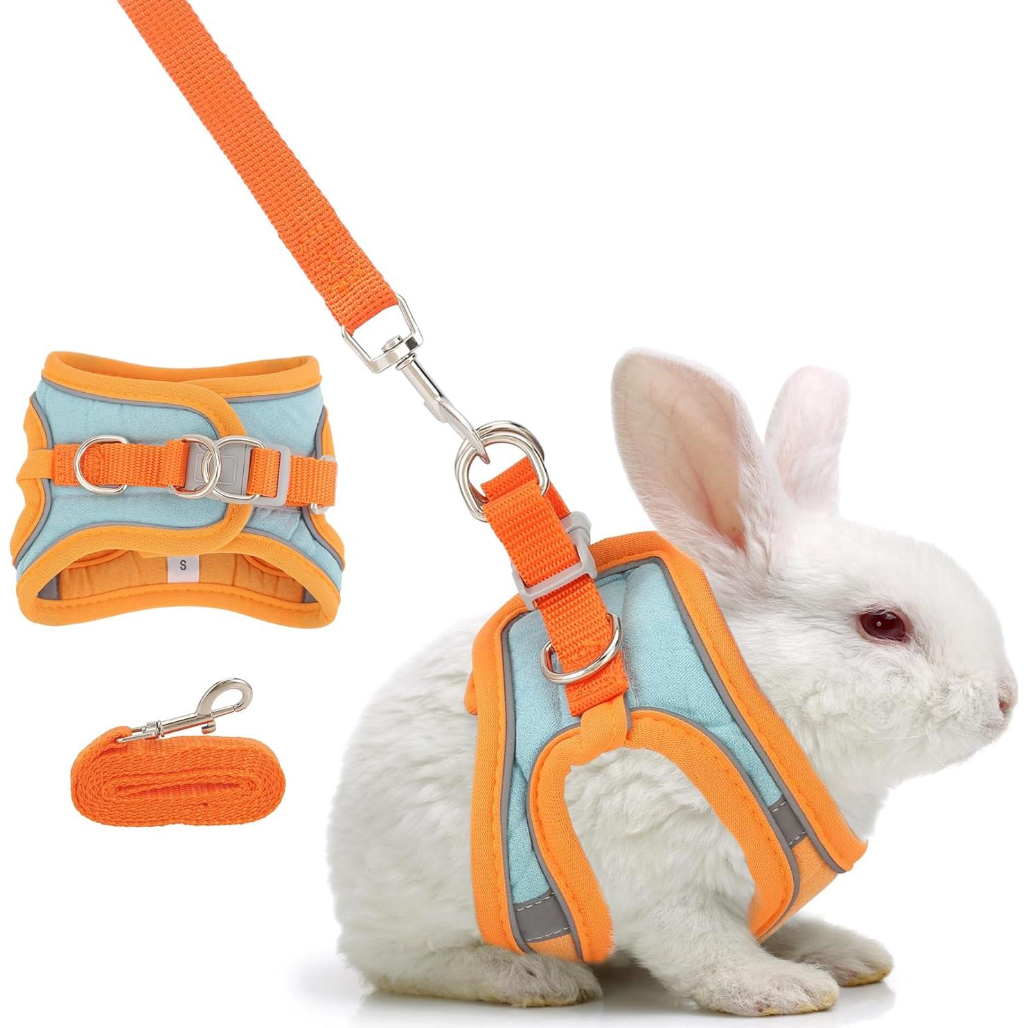 Arnés y Correa Ajustable Timwaygo para Conejo S Reflectante