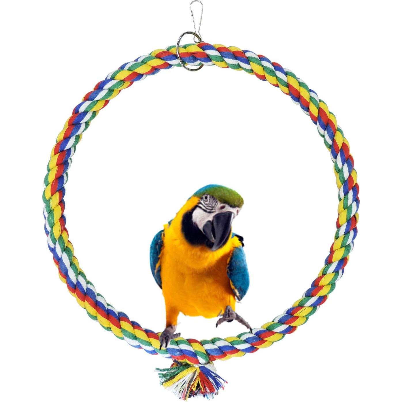 Columpio para Pájaro WishLotus de Cuerda de Algodón 18cm