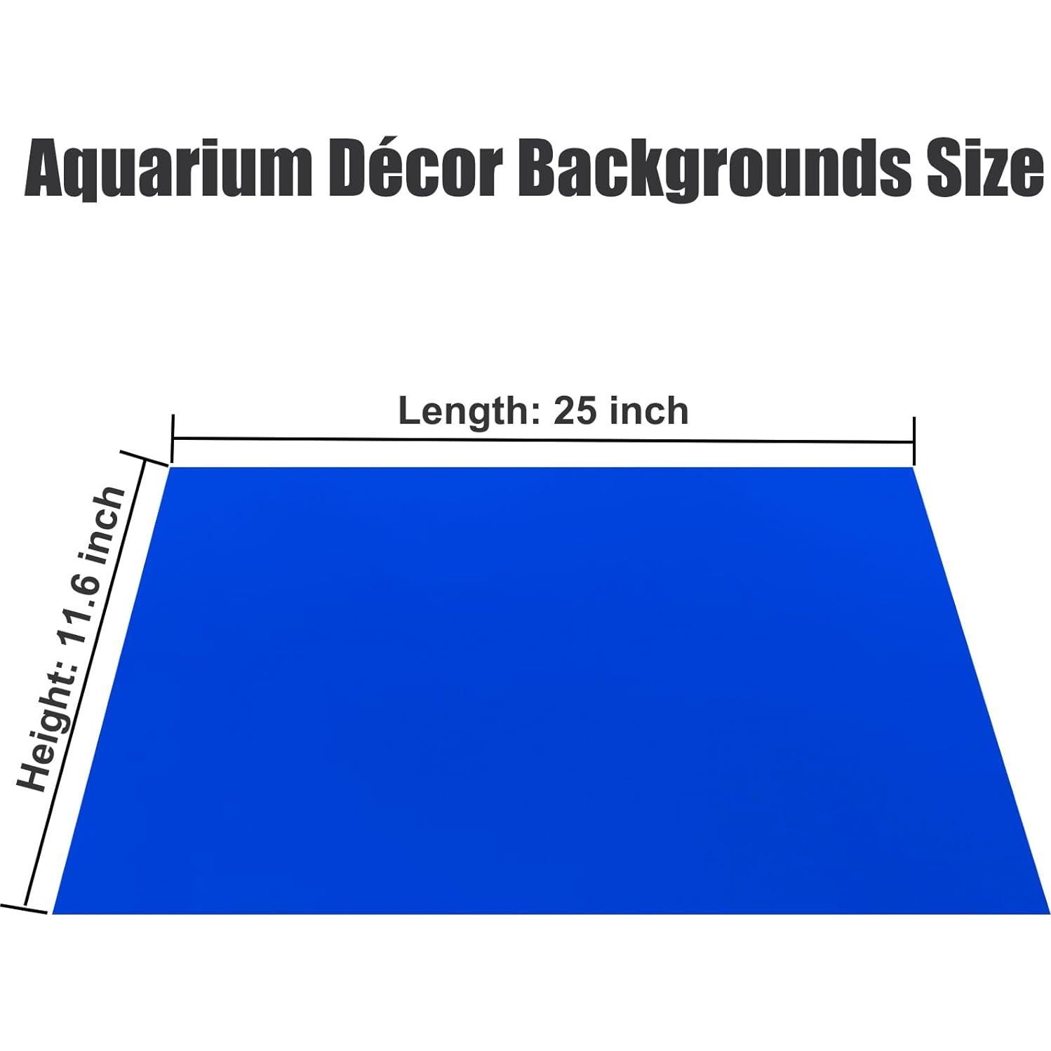 Fondo de Acuario Doble Cara XCNO 29.5x63.5cm Azul Negro