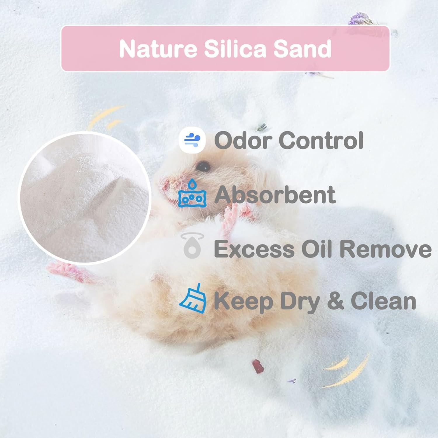 Arena de Baño Meow&Woof 1 kg para Hámsters y Chinchillas