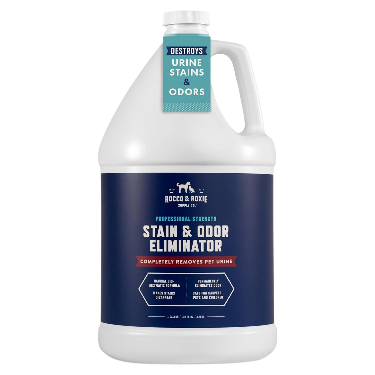 Limpiador Enzimático Rocco & Roxie 3.78L para Manchas de Mascotas