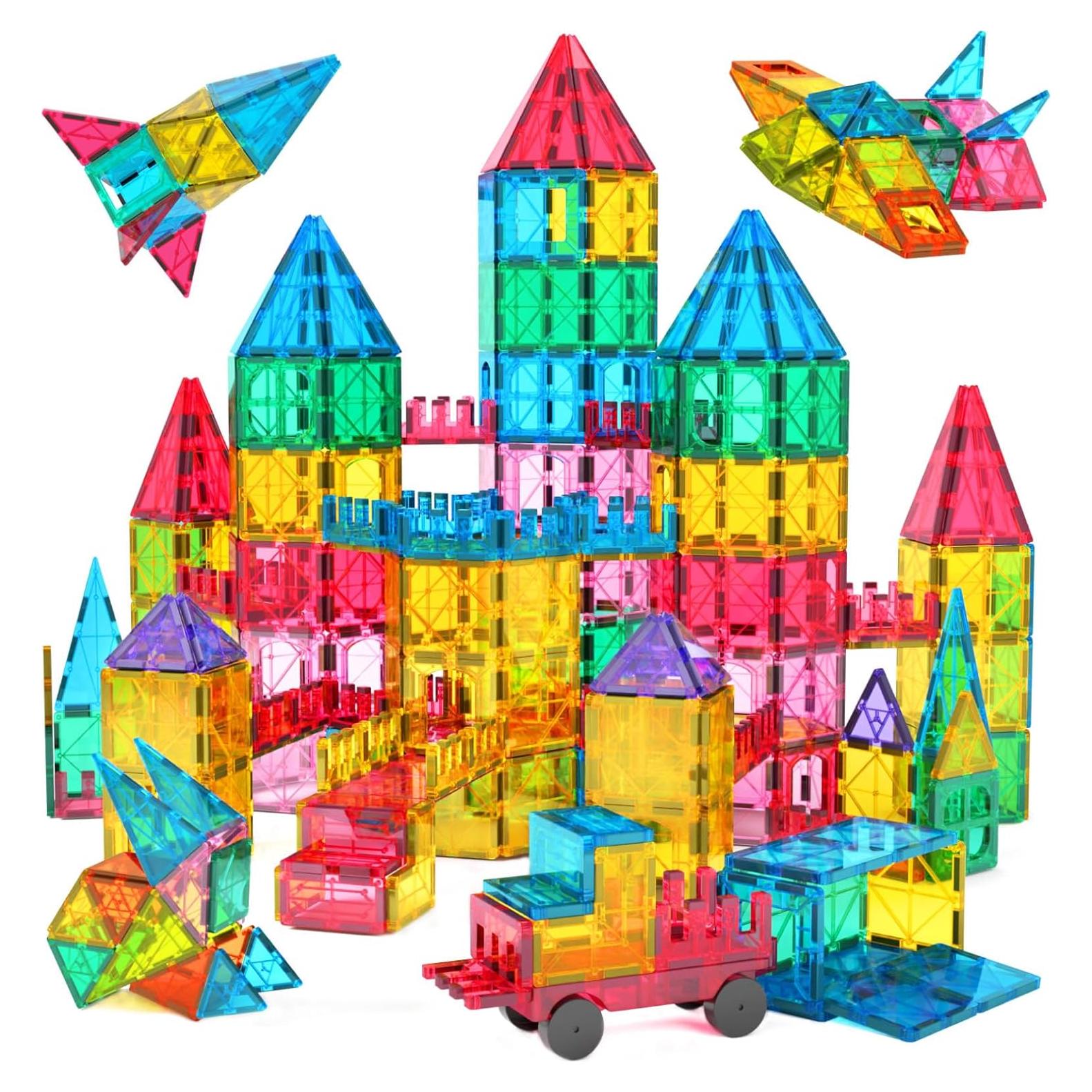 Set de Bloques Magnéticos Jasonwell 65 Piezas Juguete Educativo