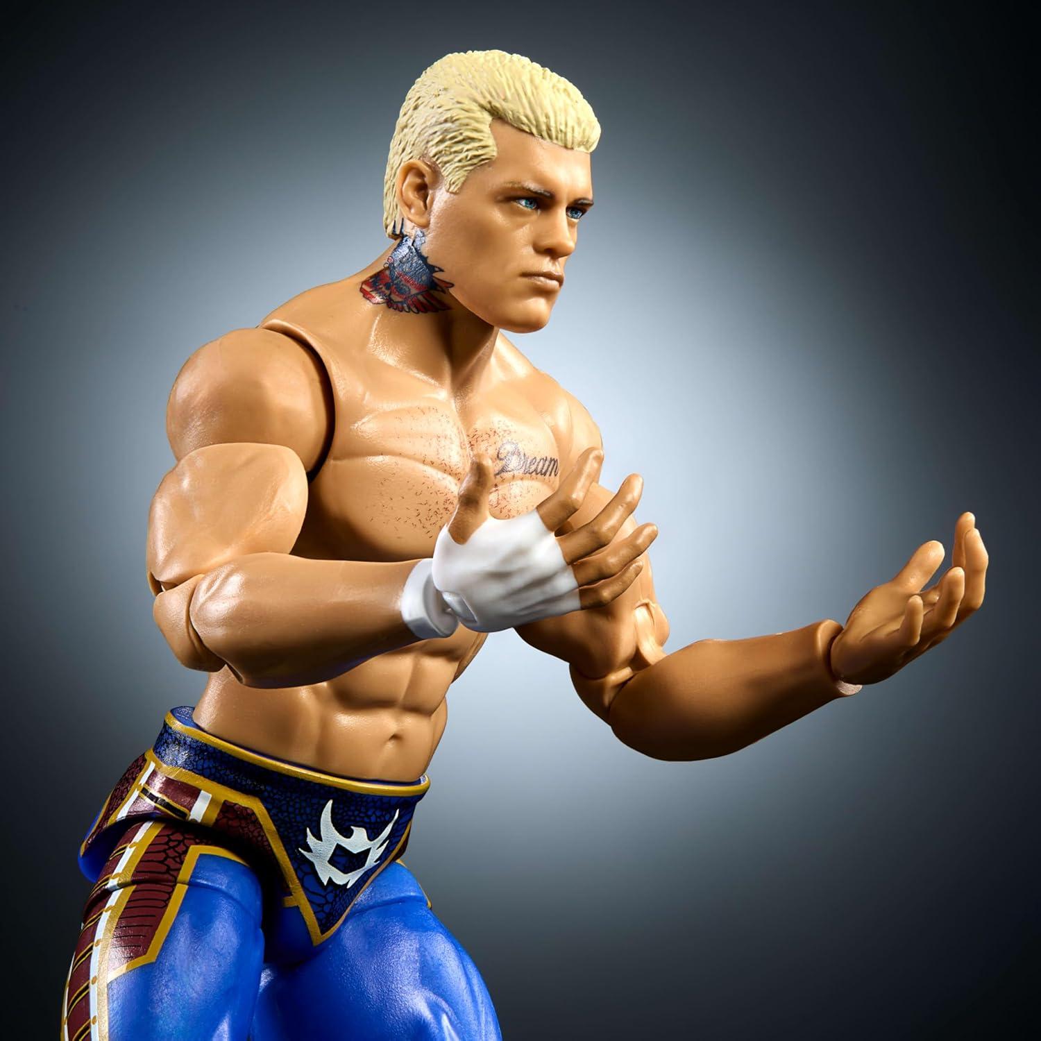Figura de Acción Mattel WWE Elite Cody Rhodes 15 cm con Accesorios