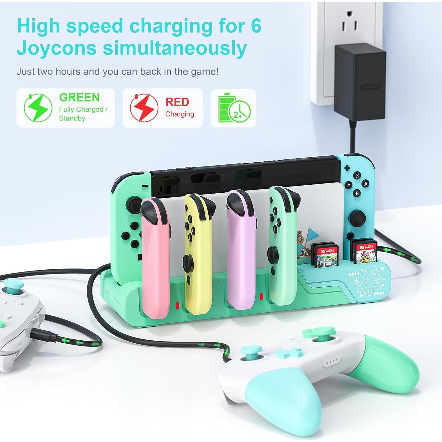 Dock de Carga para Controlador Switch MLIFEMFUL Animal Crossing