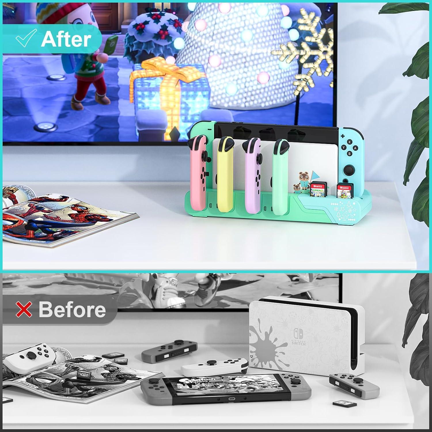 Dock de Carga para Controlador Switch MLIFEMFUL Animal Crossing