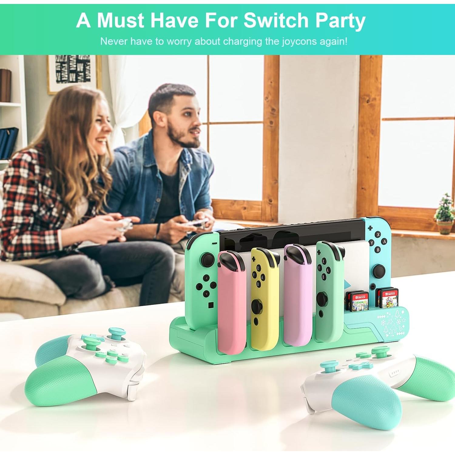 Dock de Carga para Controlador Switch MLIFEMFUL Animal Crossing