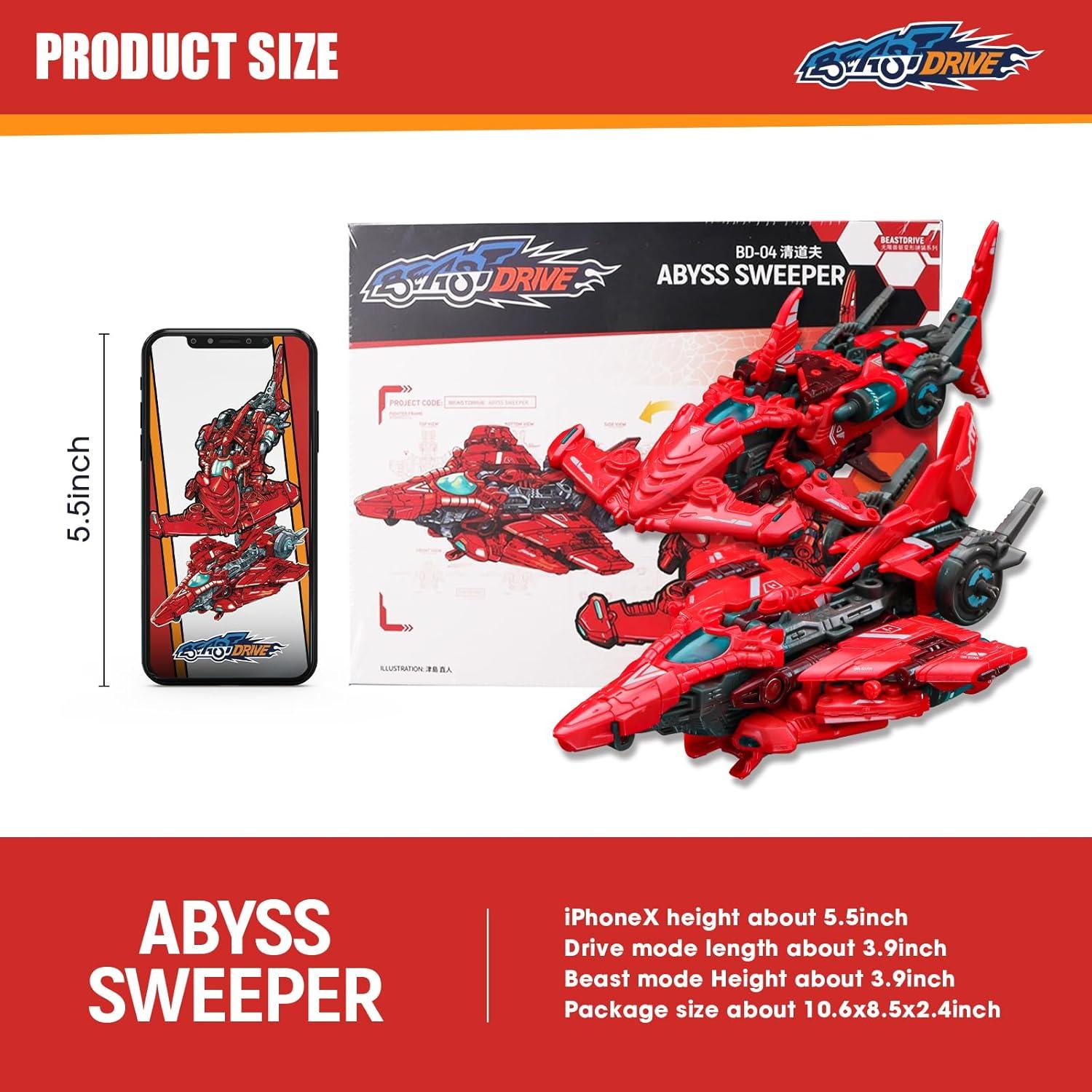 Juguete Transformable 52TOYS BEASTDRIVE BD-04 Barrendero Abisal