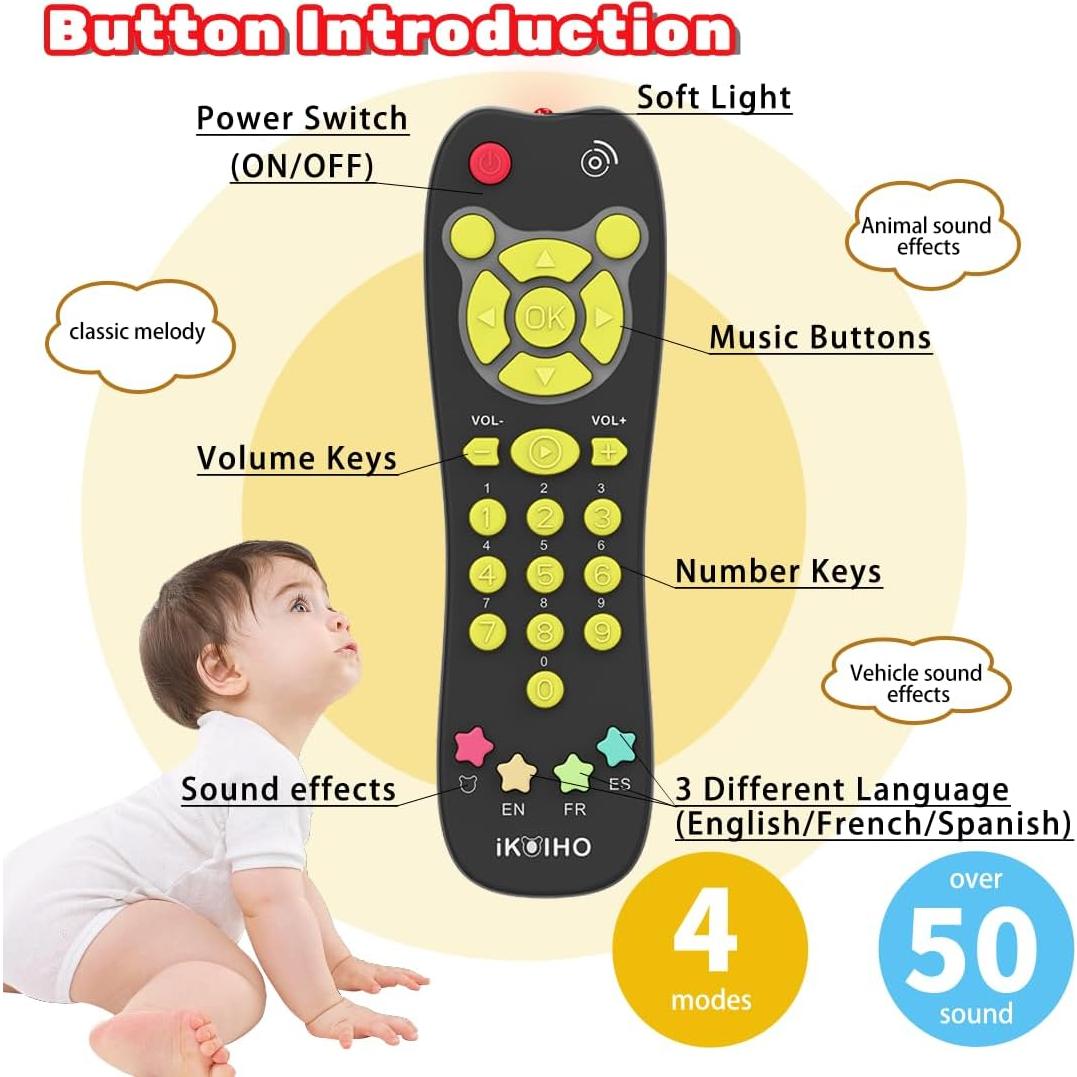 Juguete Control Remoto para Bebés iKOIHO con Luz y Sonido