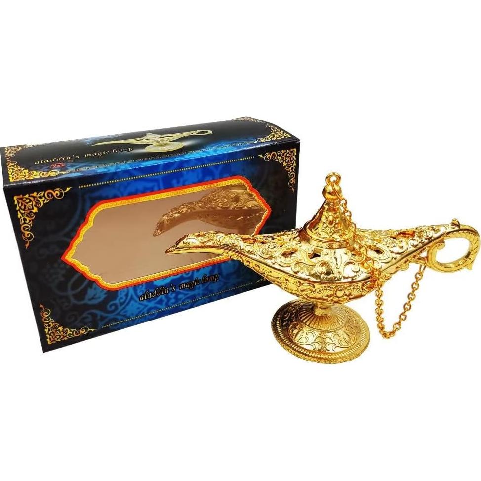 Lámpara Mágica de Aladino Hora de Oro Vintage 11.94cm
