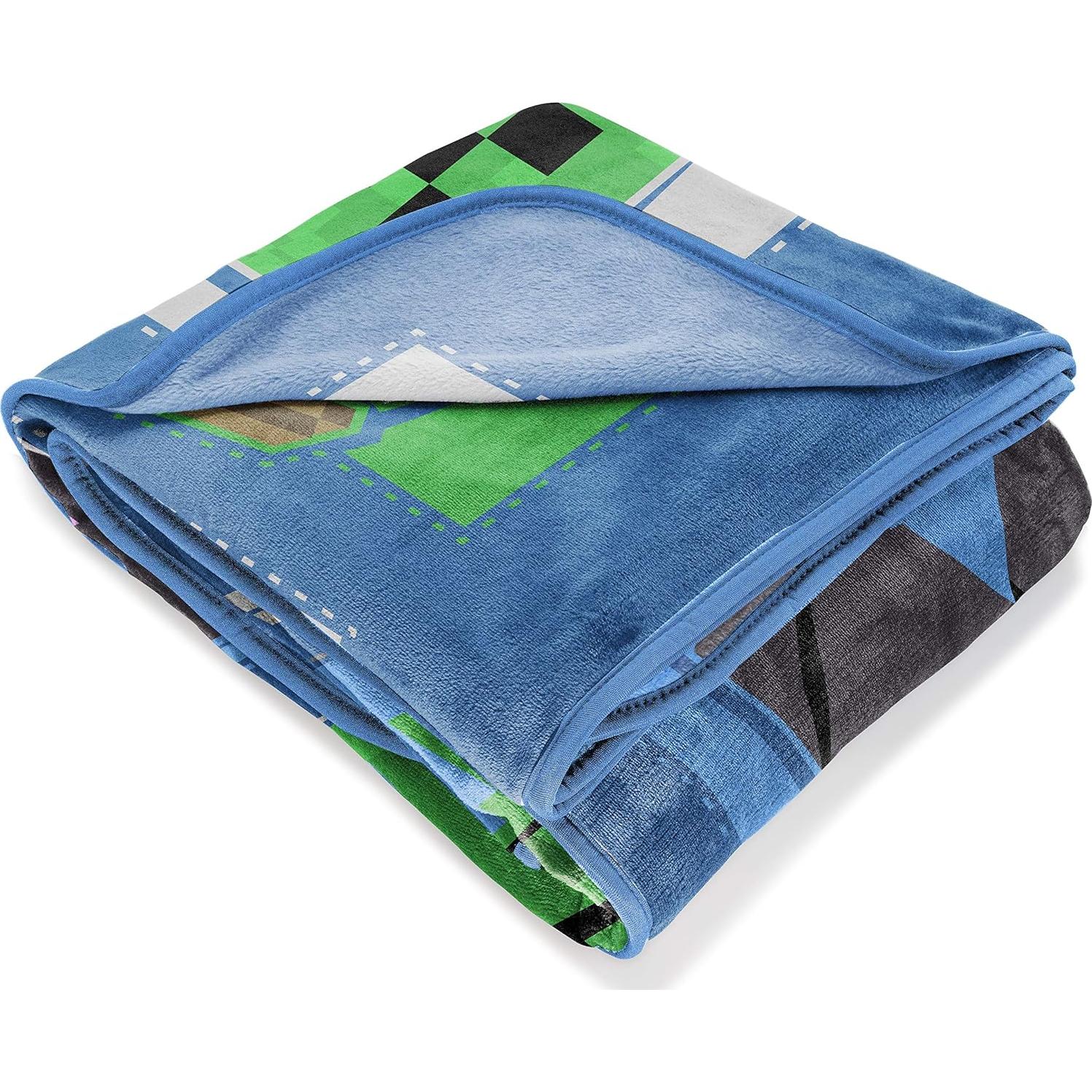 Manta de Forro Polar Jay Franco Minecraft 157x229 cm - Creeper, Zombie