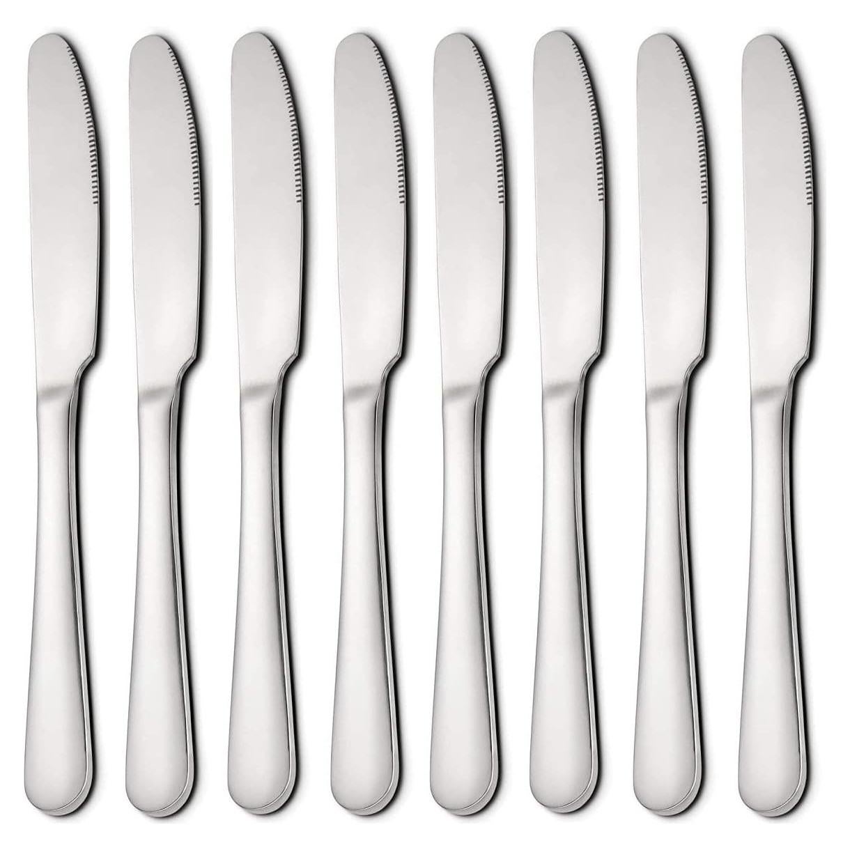 Juego de 8 Cuchillos para Mantequilla Lazooy Acero Inoxidable