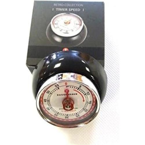 Temporizador de Cocina Mecánico Zassenhaus Negro 55 Minutos