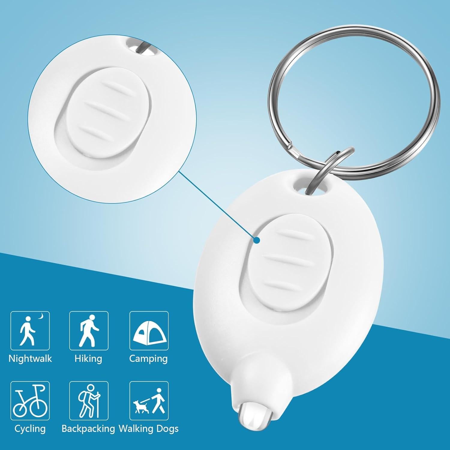 Hicarer 42 Mini Linternas LED de Llavero Multicolor 6.6 cm