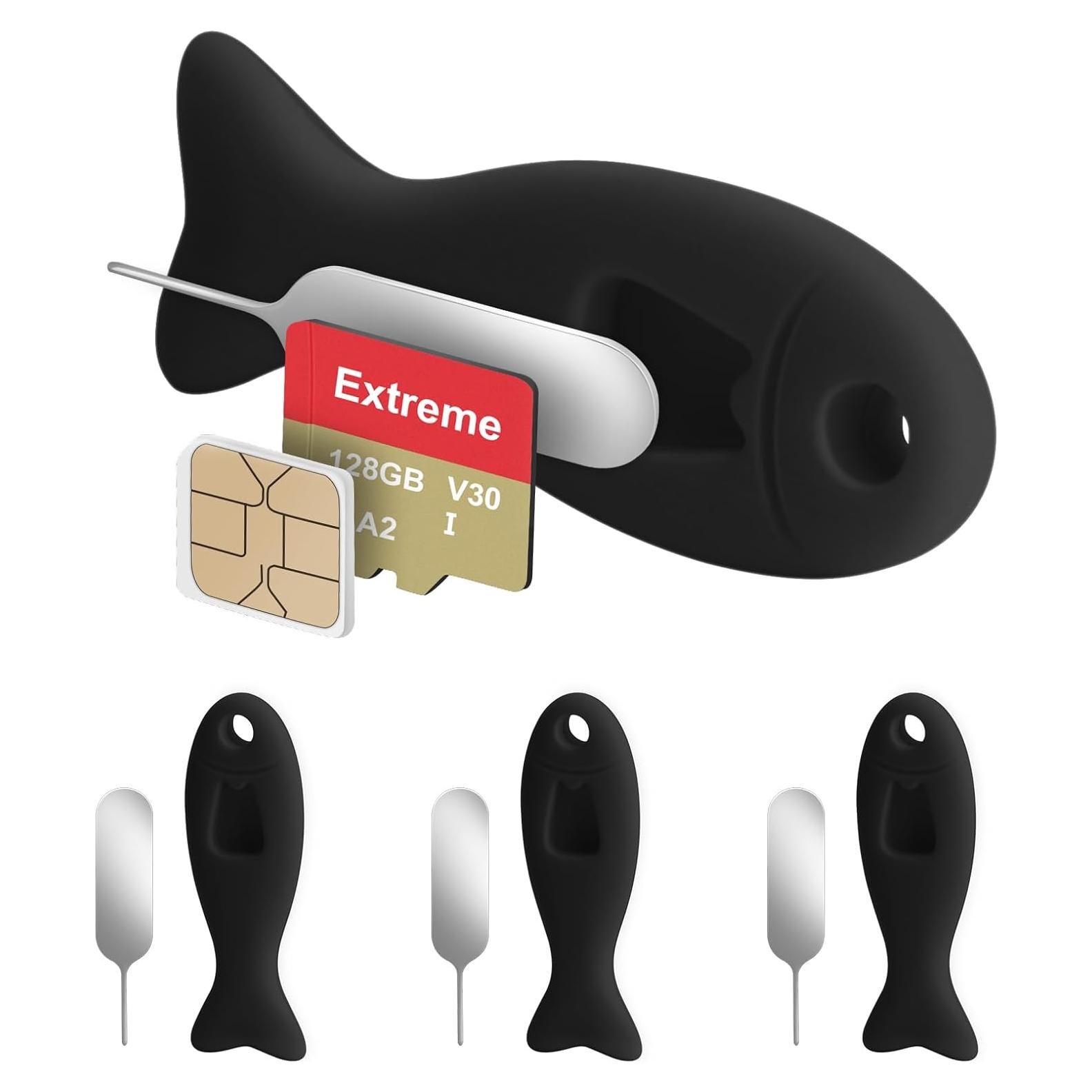 Juego de 4 Extractores de Tarjeta SIM WALLFID - Negro
