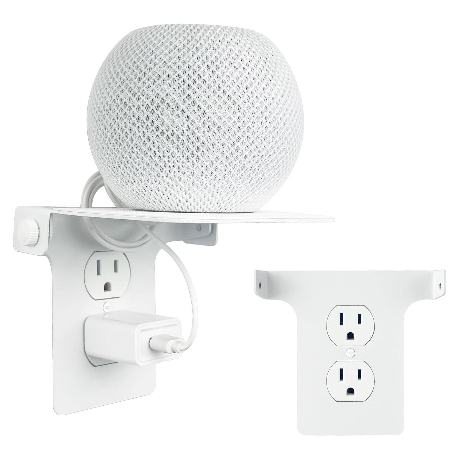 Estante de Enchufe Roolaudk Blanco Metal 13x15x12.7 cm