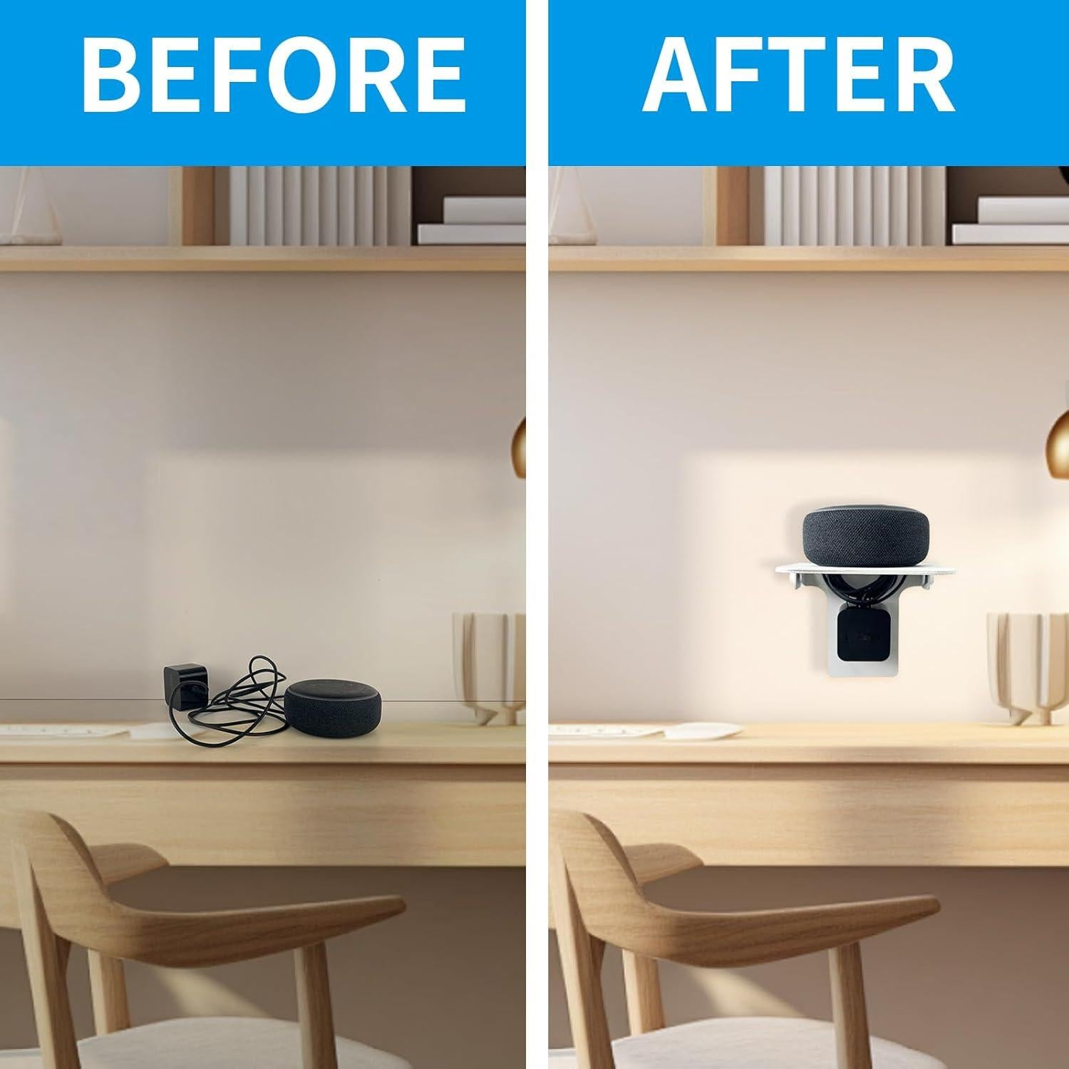 Estante de Enchufe Roolaudk Blanco Metal 13x15x12.7 cm