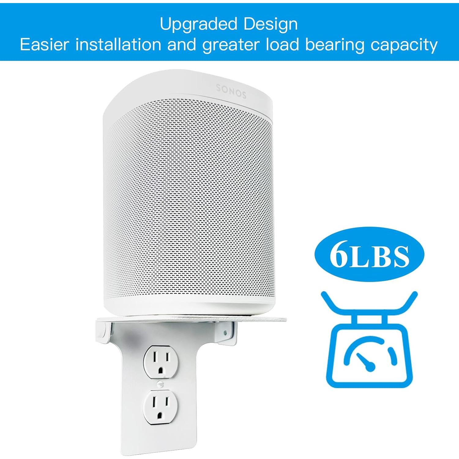 Estante de Enchufe Roolaudk Blanco Metal 13x15x12.7 cm