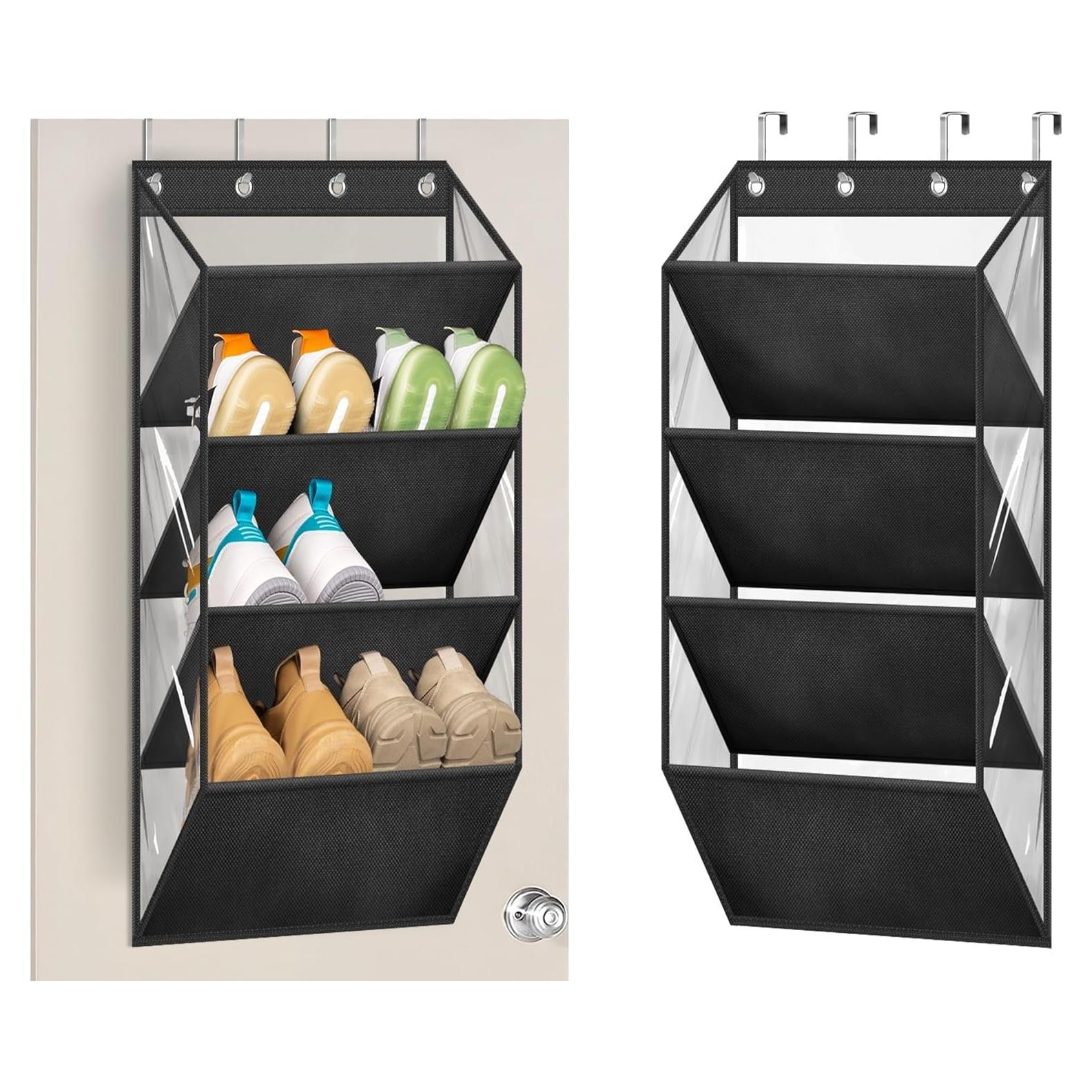 Organizador de Zapatos Colgante AOODA 4 Niveles Negro 76 cm