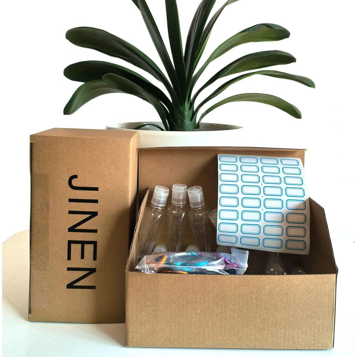 Botellas de Viaje JINEN 30ml con Llavero - 20 Pcs a Prueba de Fugas