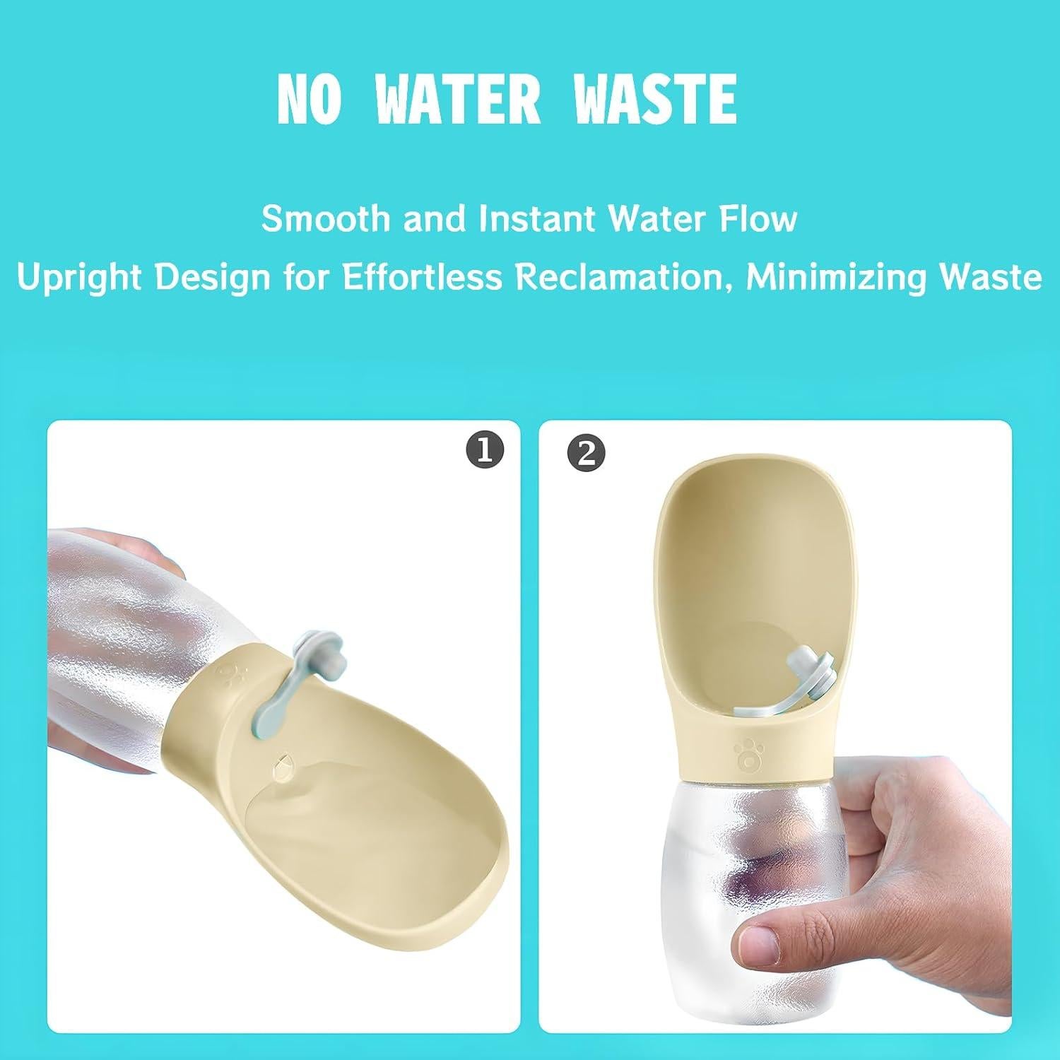 Botella de Agua para Perros Kalimdor 350ml a Prueba de Fugas