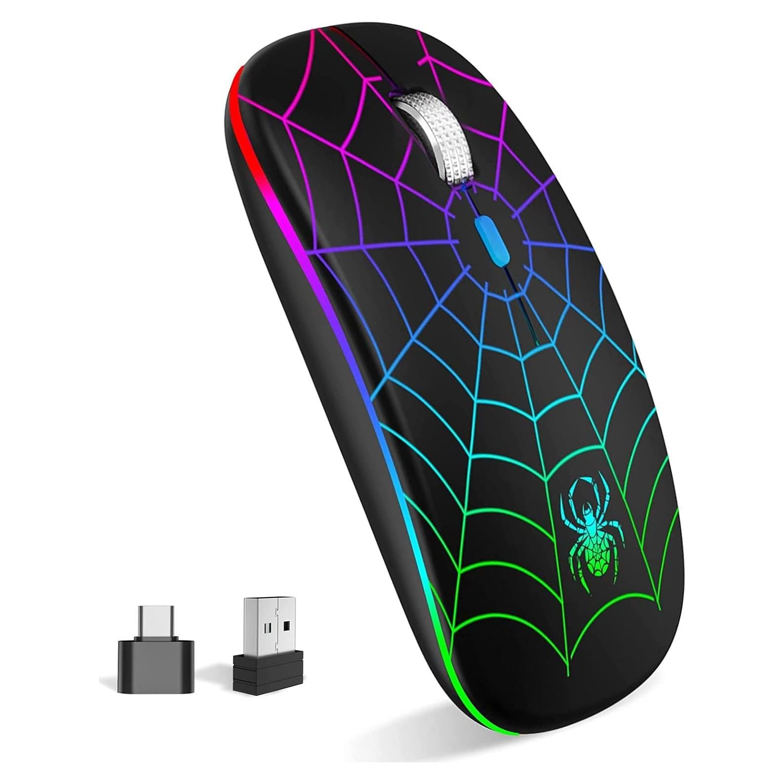 Ratón Inalámbrico Recargable MMK Negro con 3 DPI Ajustables