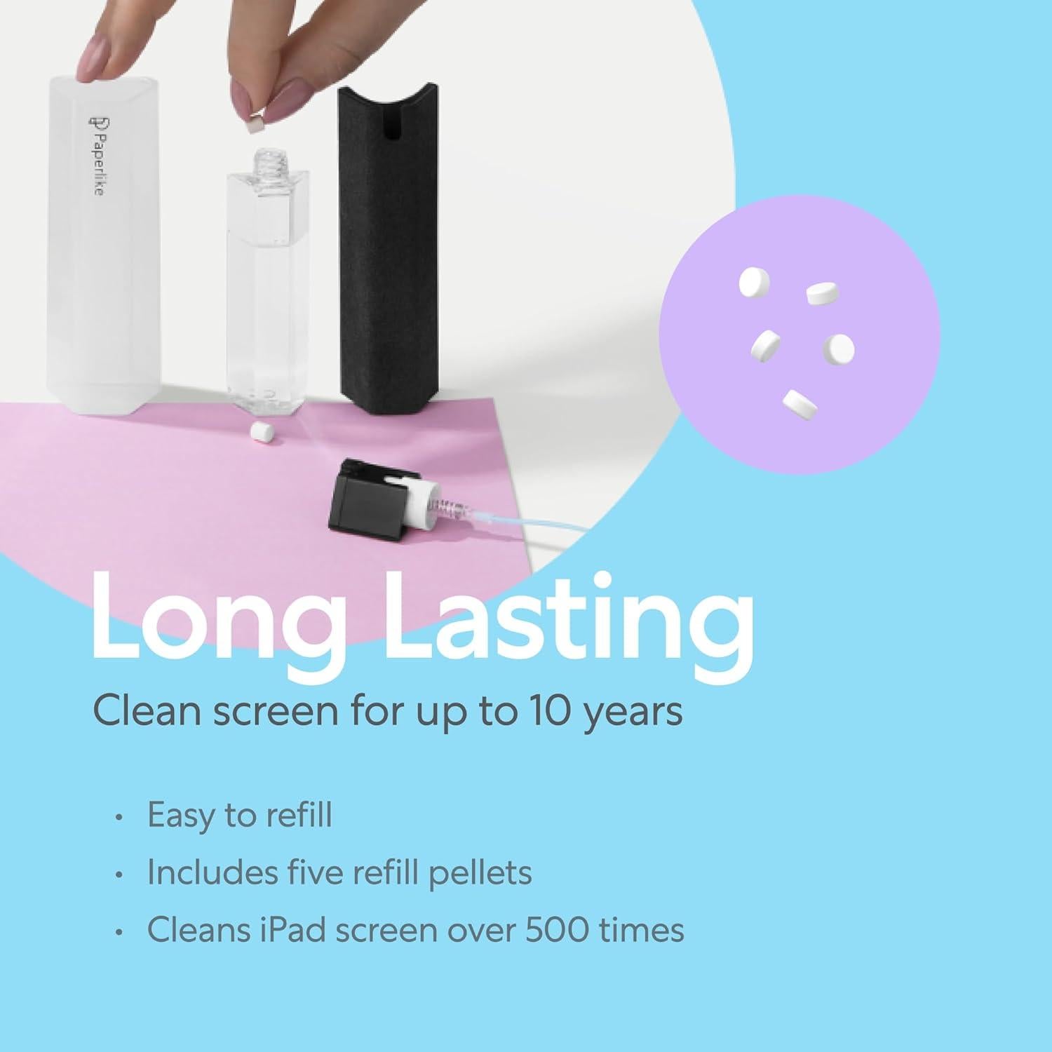 Kit de Limpieza Todo en Uno Paperlike - Spray Recargable + 5 Tablet