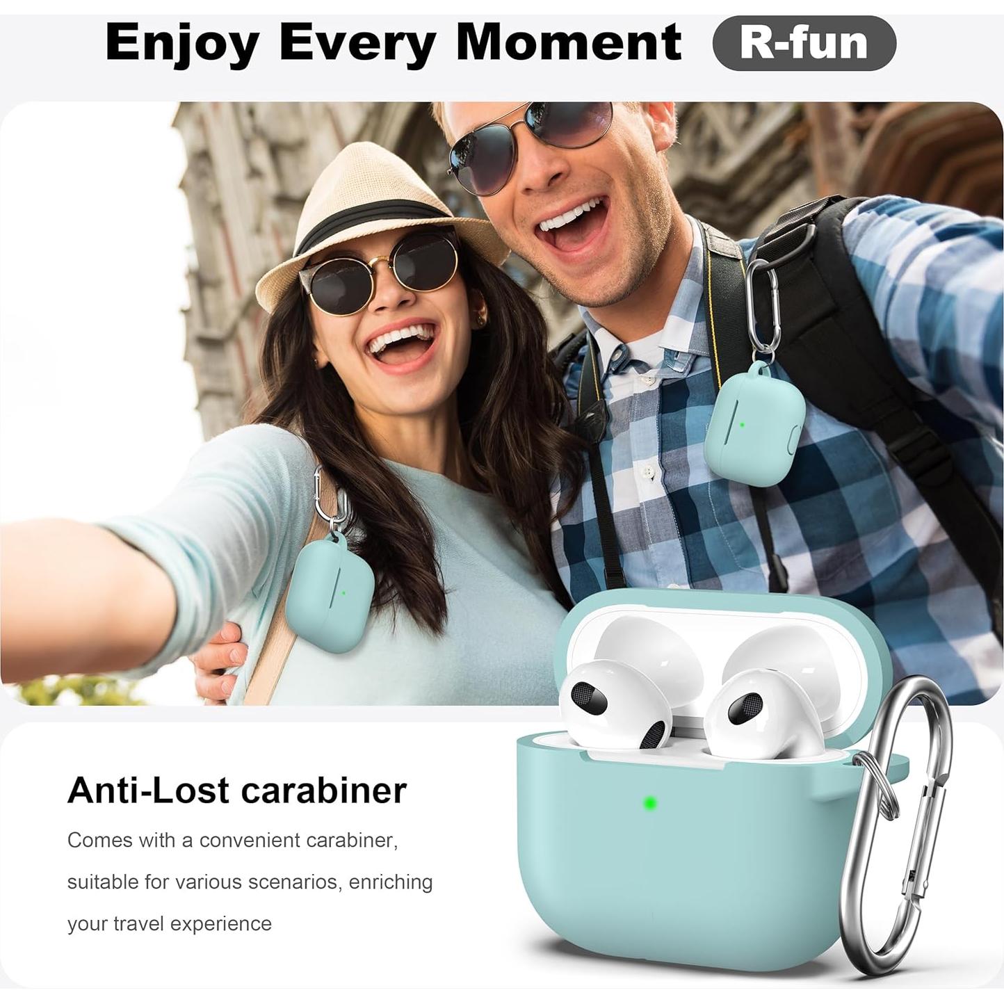 Funda de Silicona R-fun para AirPods 3 - Turquesa