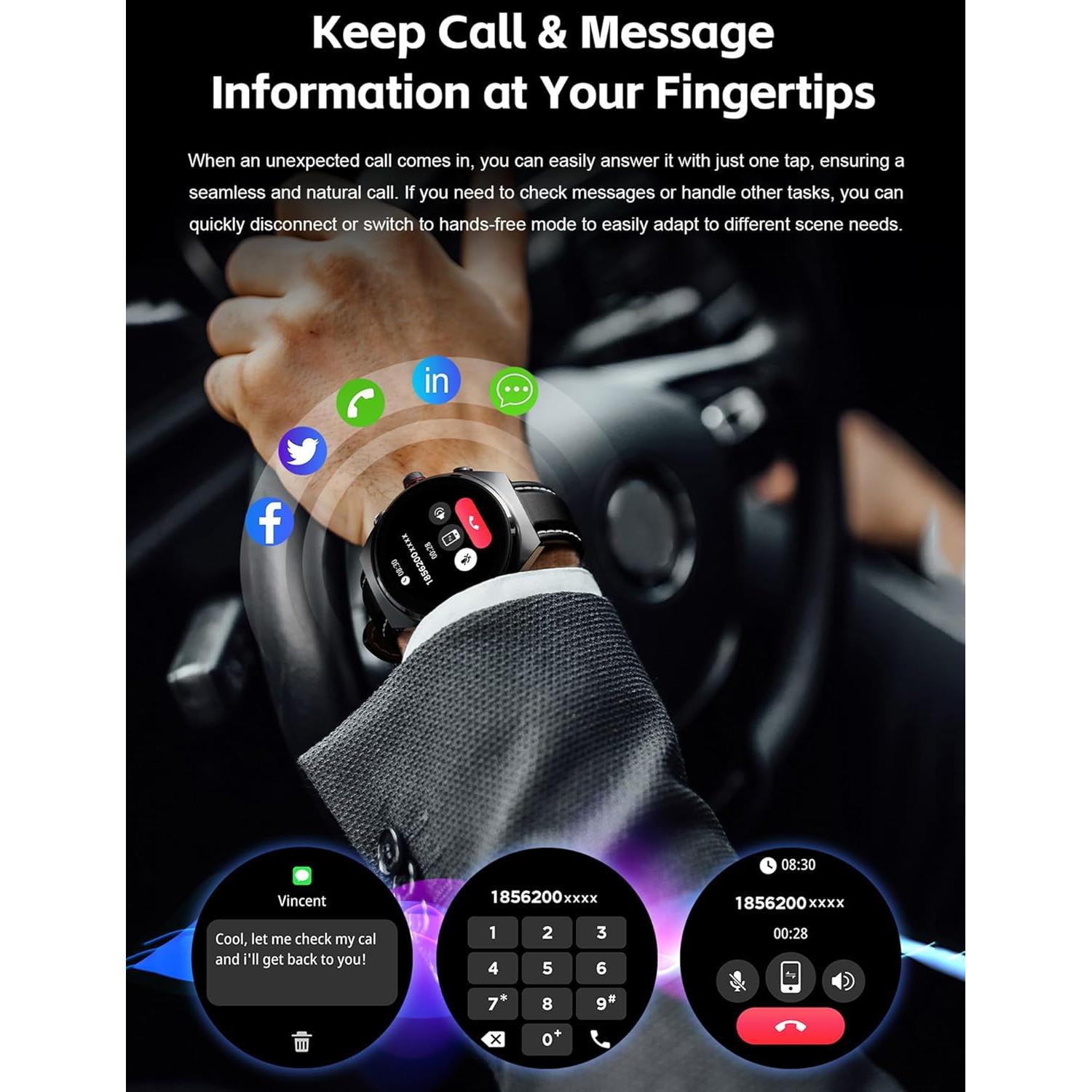 Reloj Inteligente ATEVIX GT95 con Auriculares Bluetooth