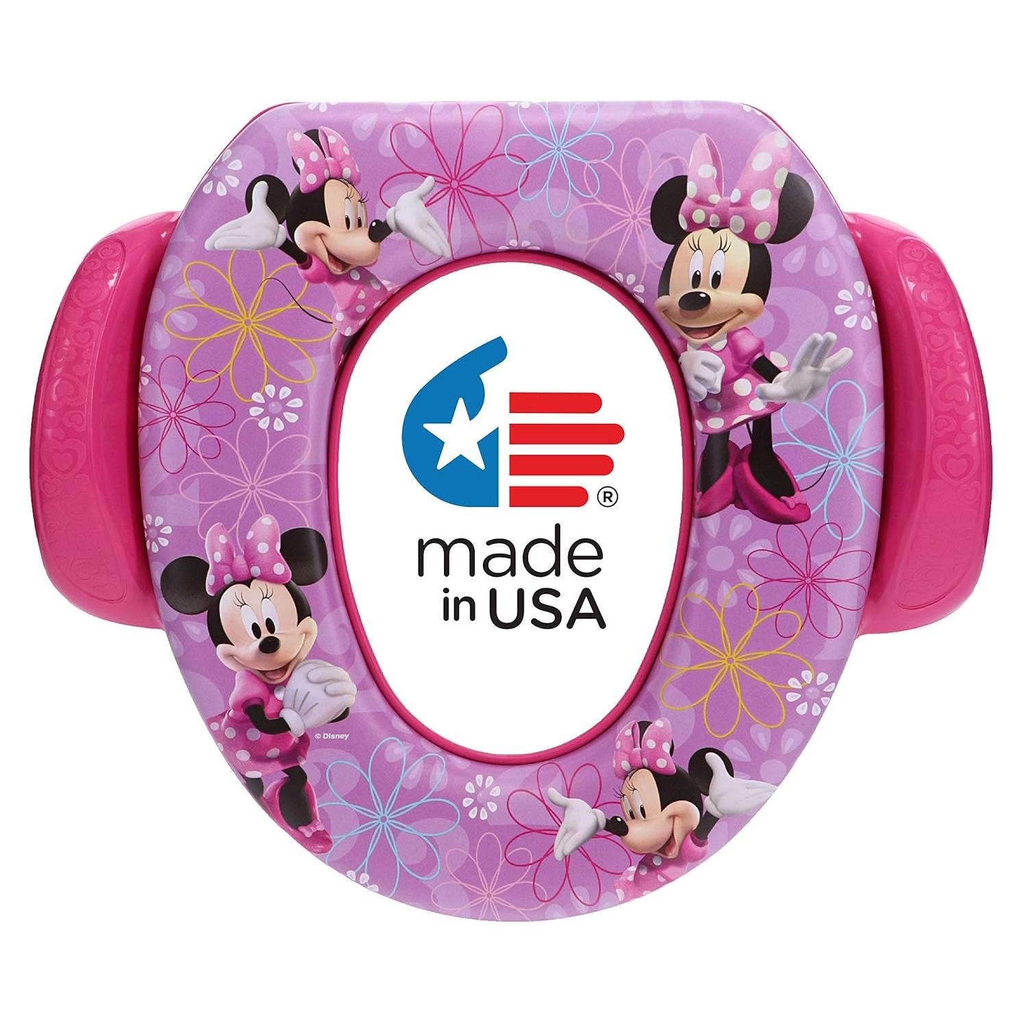 Asiento de Inodoro Suave Ginsey Minnie Mouse 34.29cm Rosa