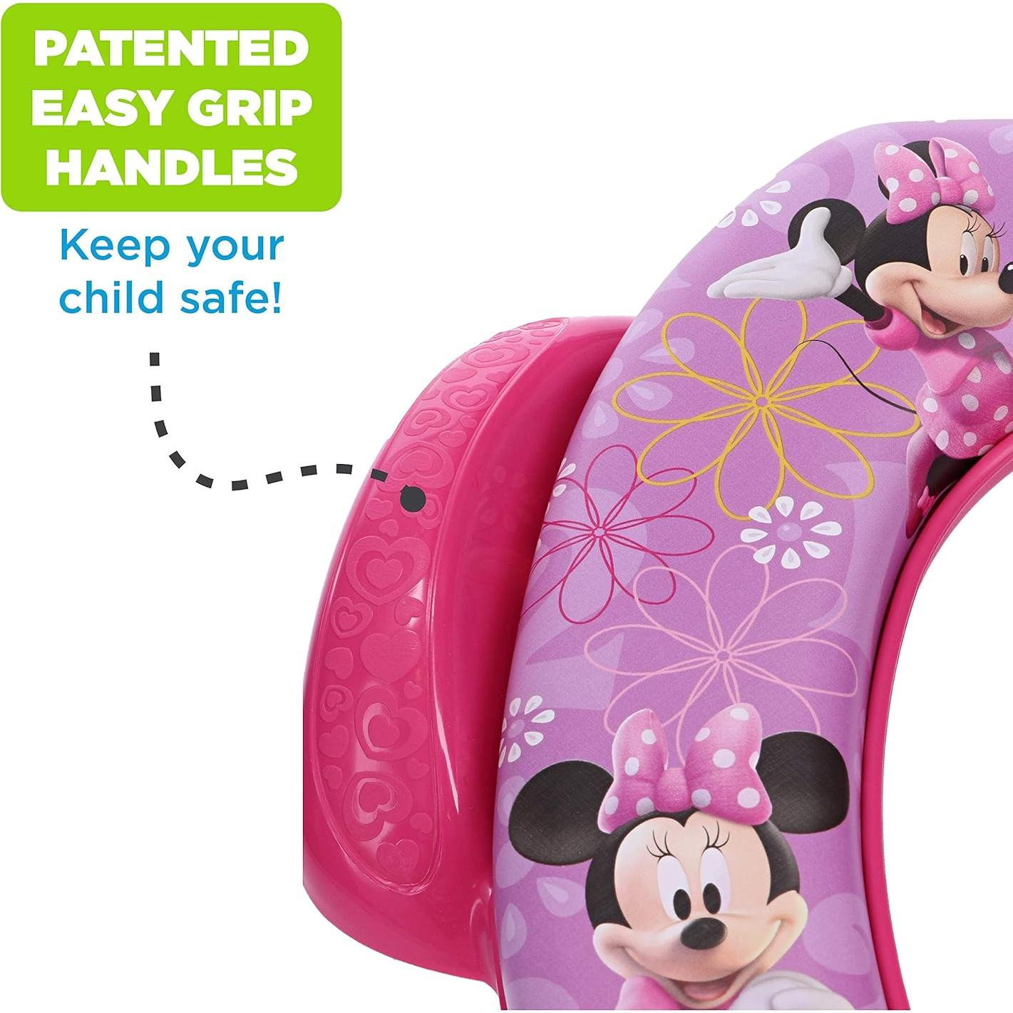 Asiento de Inodoro Suave Ginsey Minnie Mouse 34.29cm Rosa