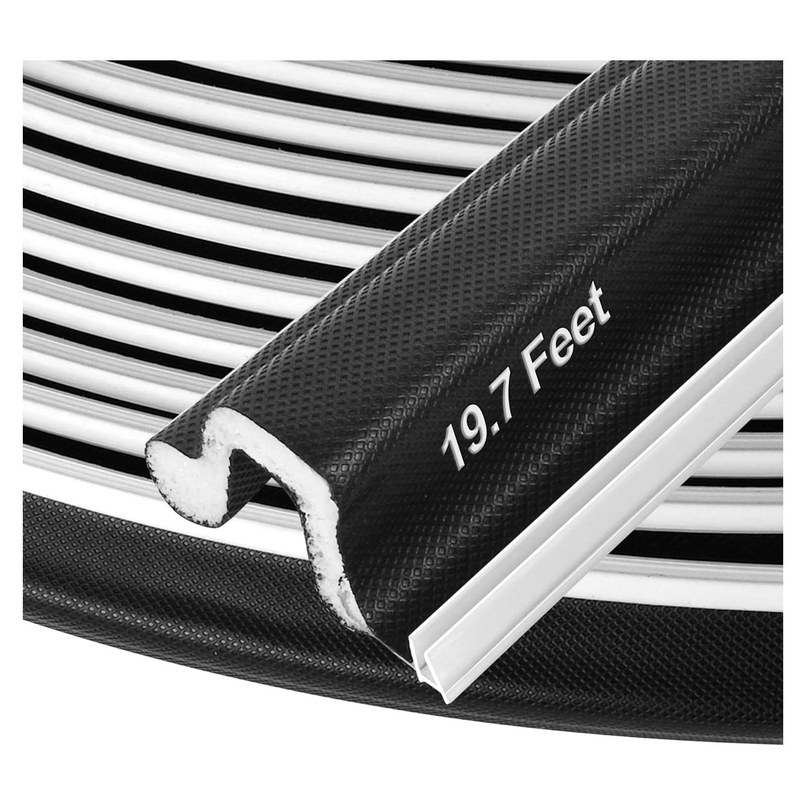 Tira de Sellado Kikerike 6m Negra para Puertas y Ventanas