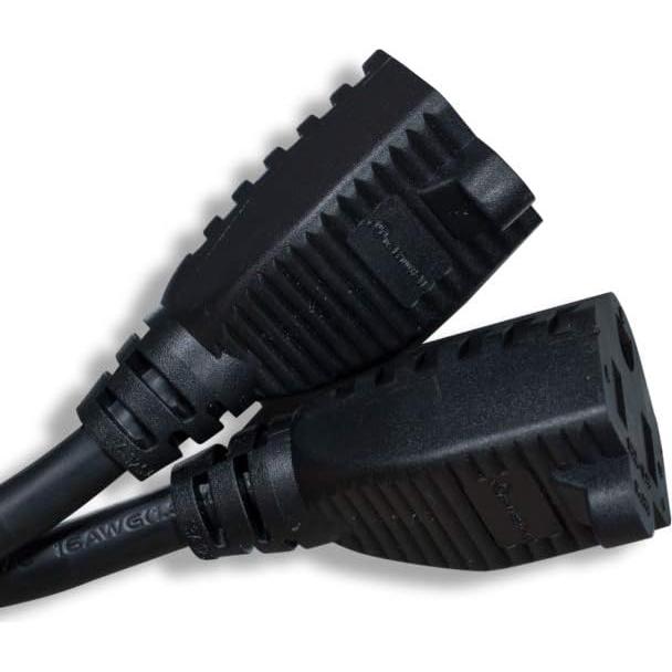 Cable de Alimentación Extensión NEMA 5-15P a 2 NEMA 5-15R 16 AWG