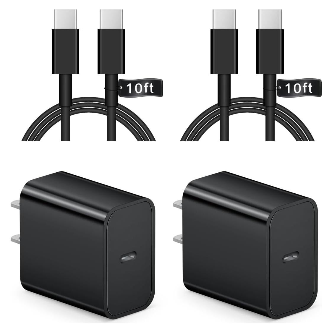 Cargador Rápido USB-C 20W y Cable 3m para iPhone 16/15