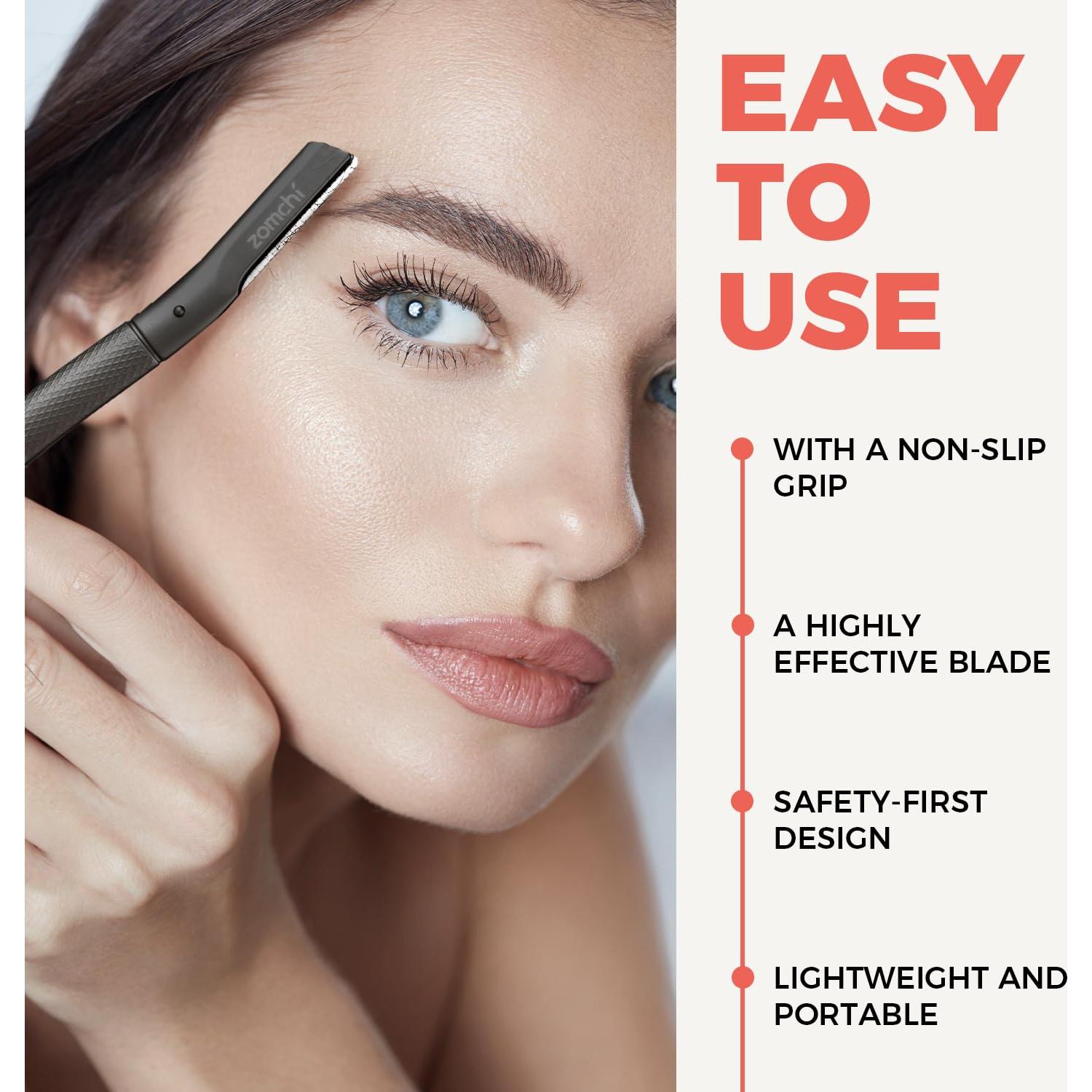 Rasuradora de Cejas ZOMCHI con 6 Cuchillas - Afeitadora Facial