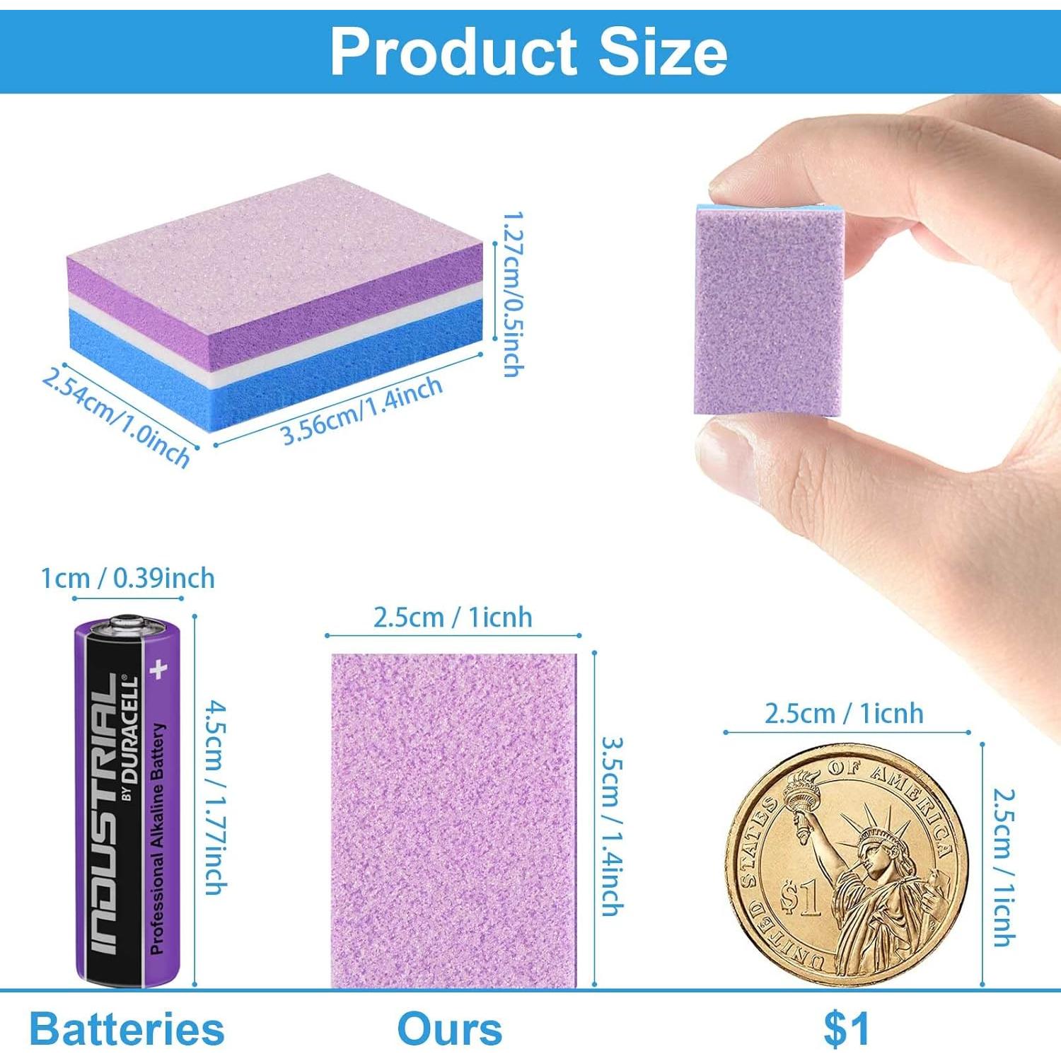 Bloque de Pulido CGBE 50 Piezas 100/180 Grano Doble Cara