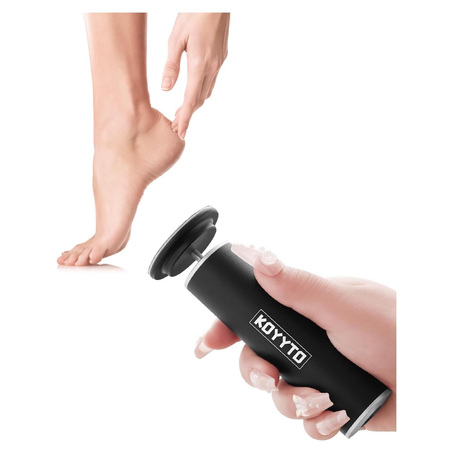 Lima de pies eléctrica KOYYTO con 60 discos de lija negra