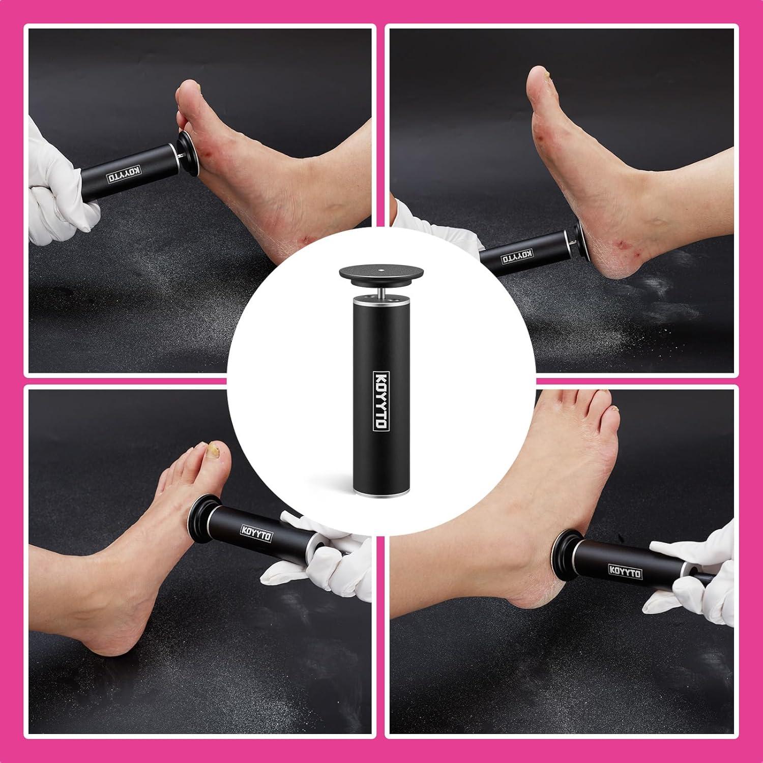 Lima de pies eléctrica KOYYTO con 60 discos de lija negra