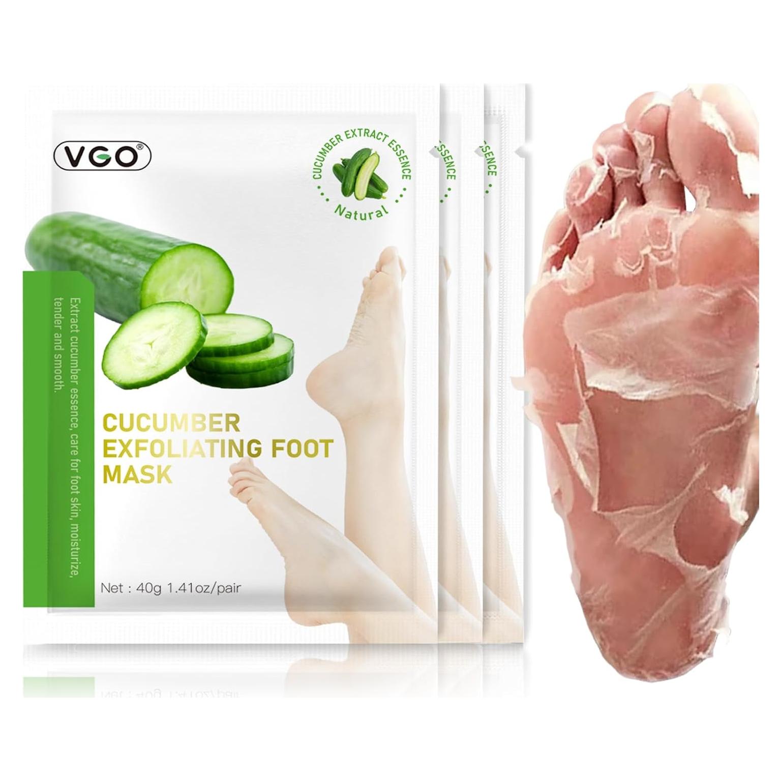 Máscaras Exfoliantes para Pies VGO - Paquete de 3 Unidades