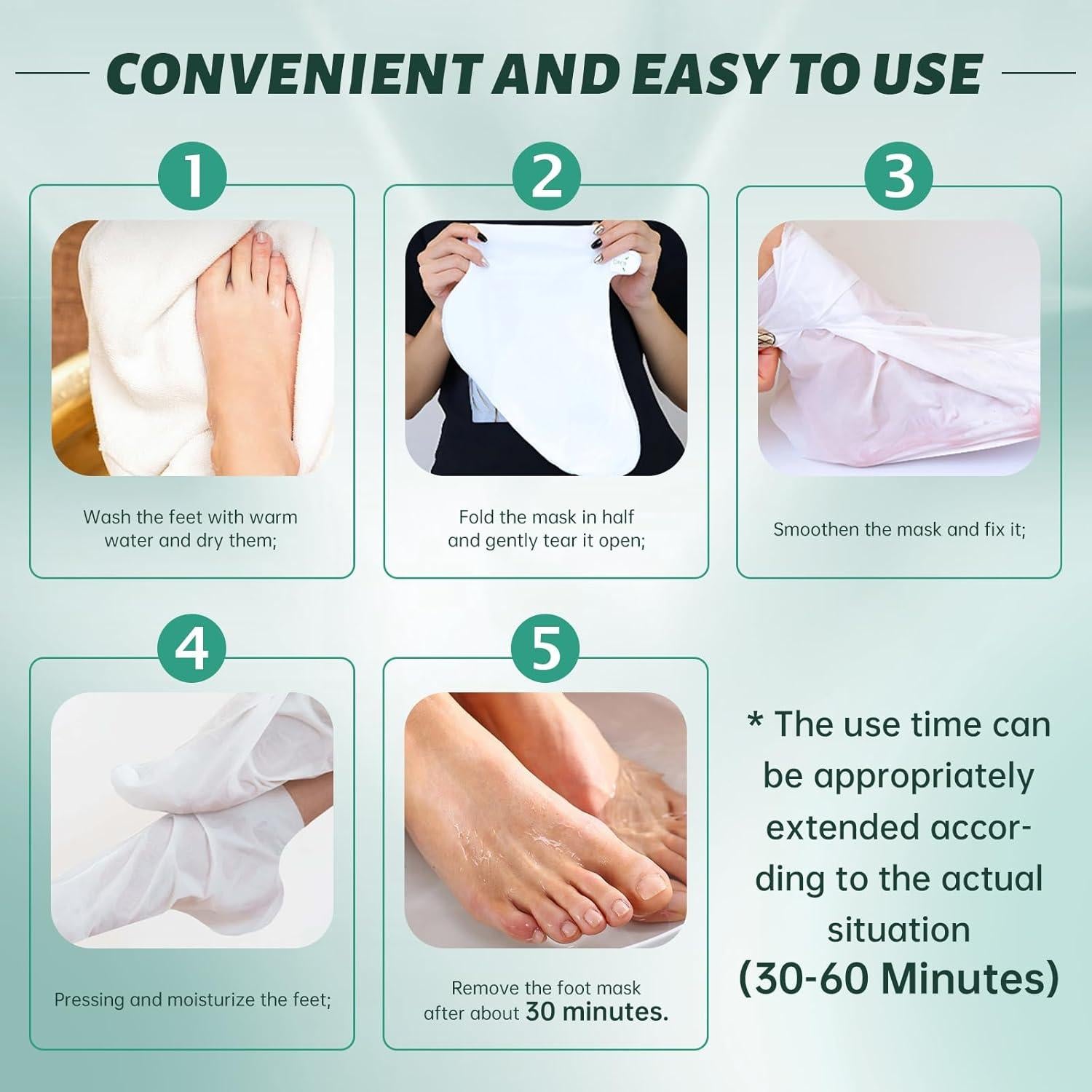 Máscaras Exfoliantes para Pies VGO - Paquete de 3 Unidades